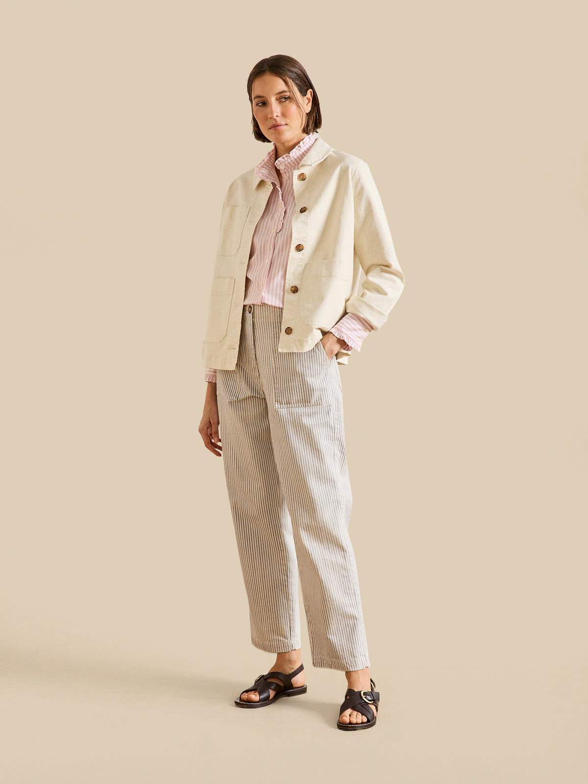 Veste worker femme coton