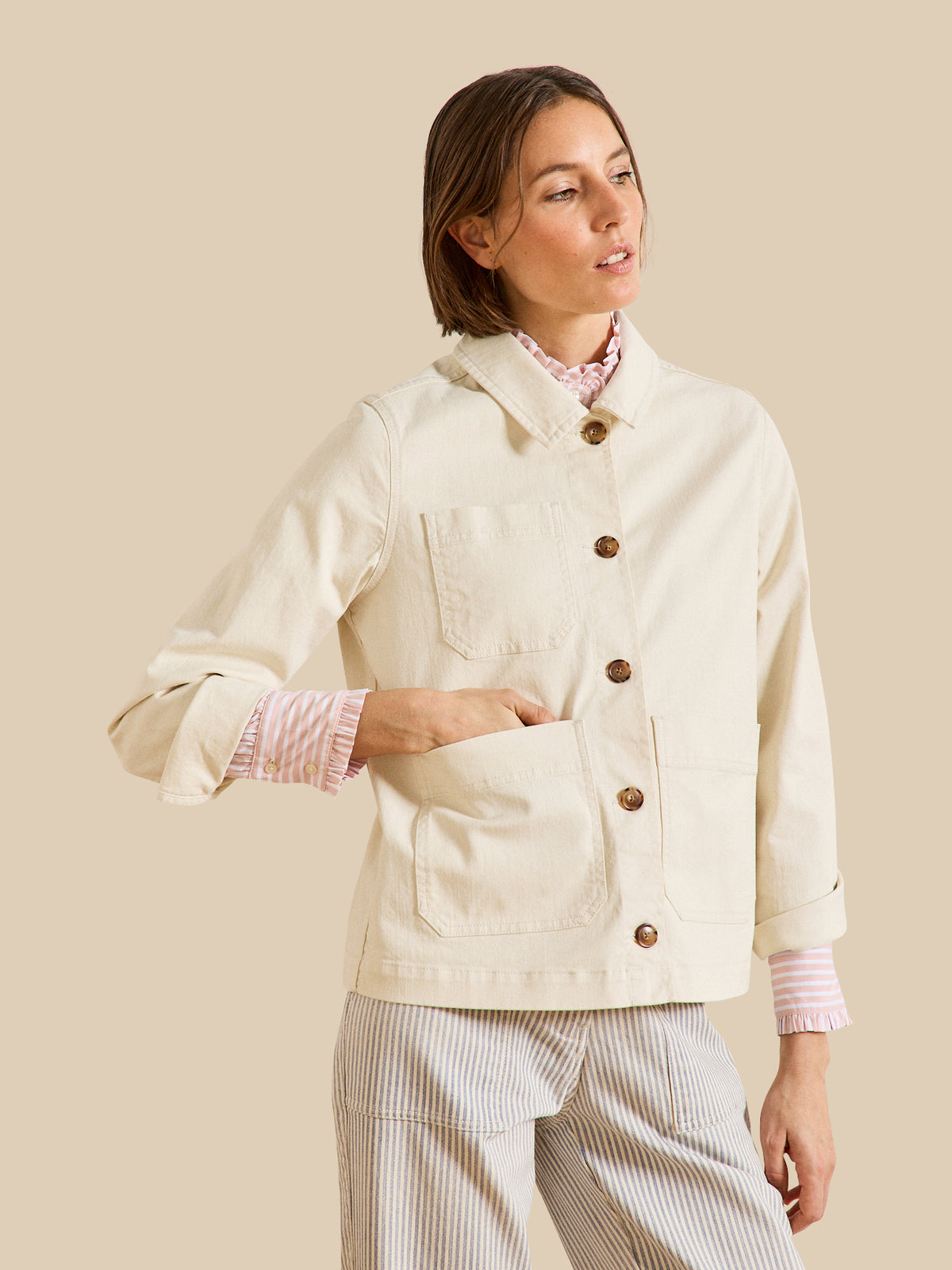 Veste worker femme coton