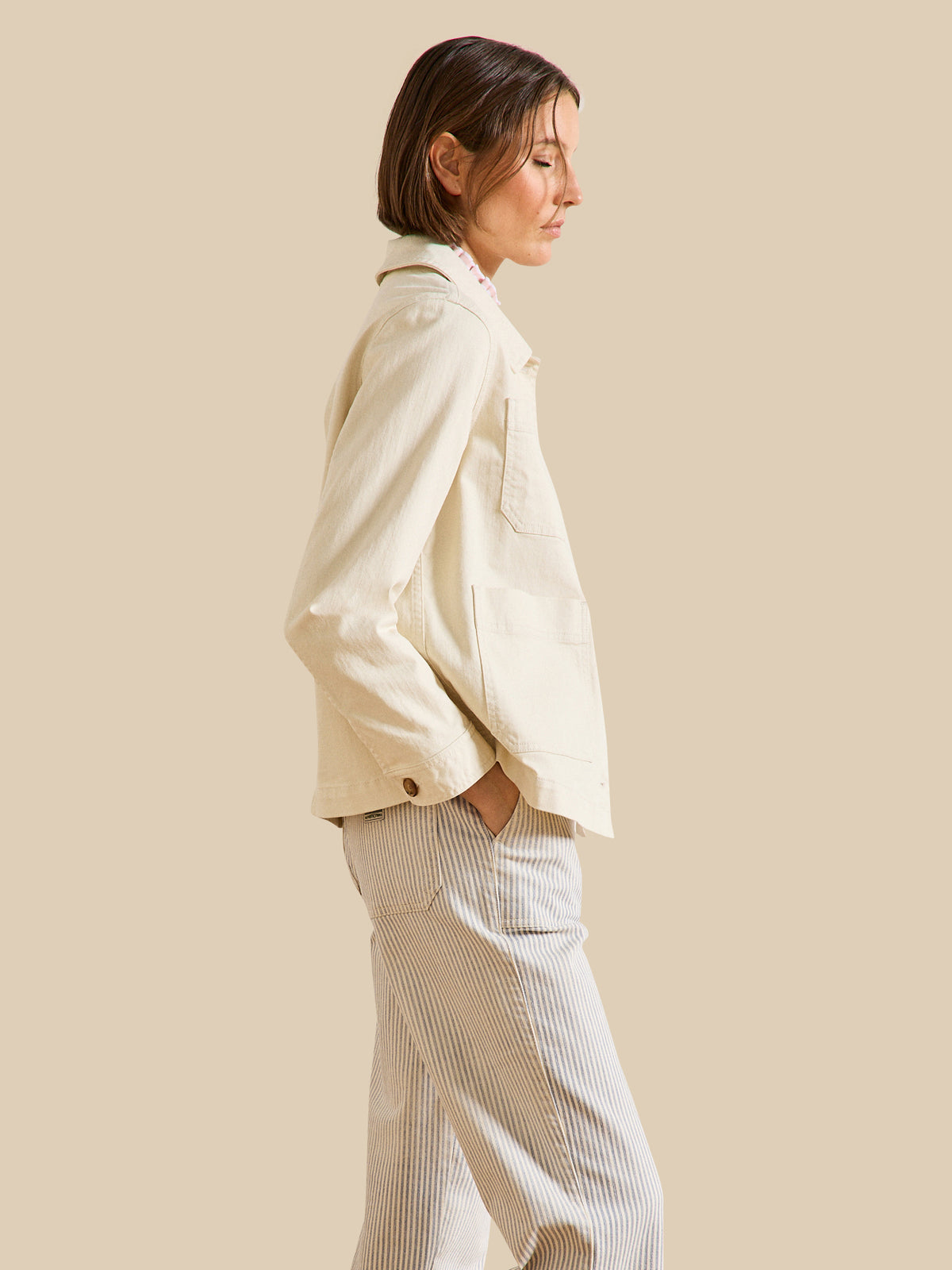 Veste worker femme coton