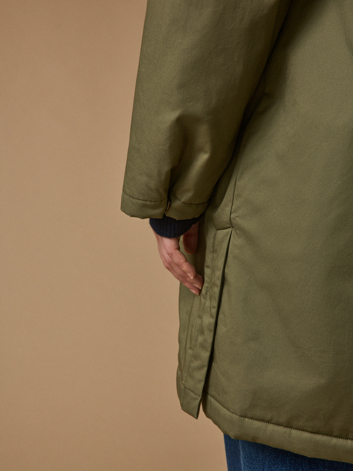 Parka mi-longue femme doublée imitation fourrure
