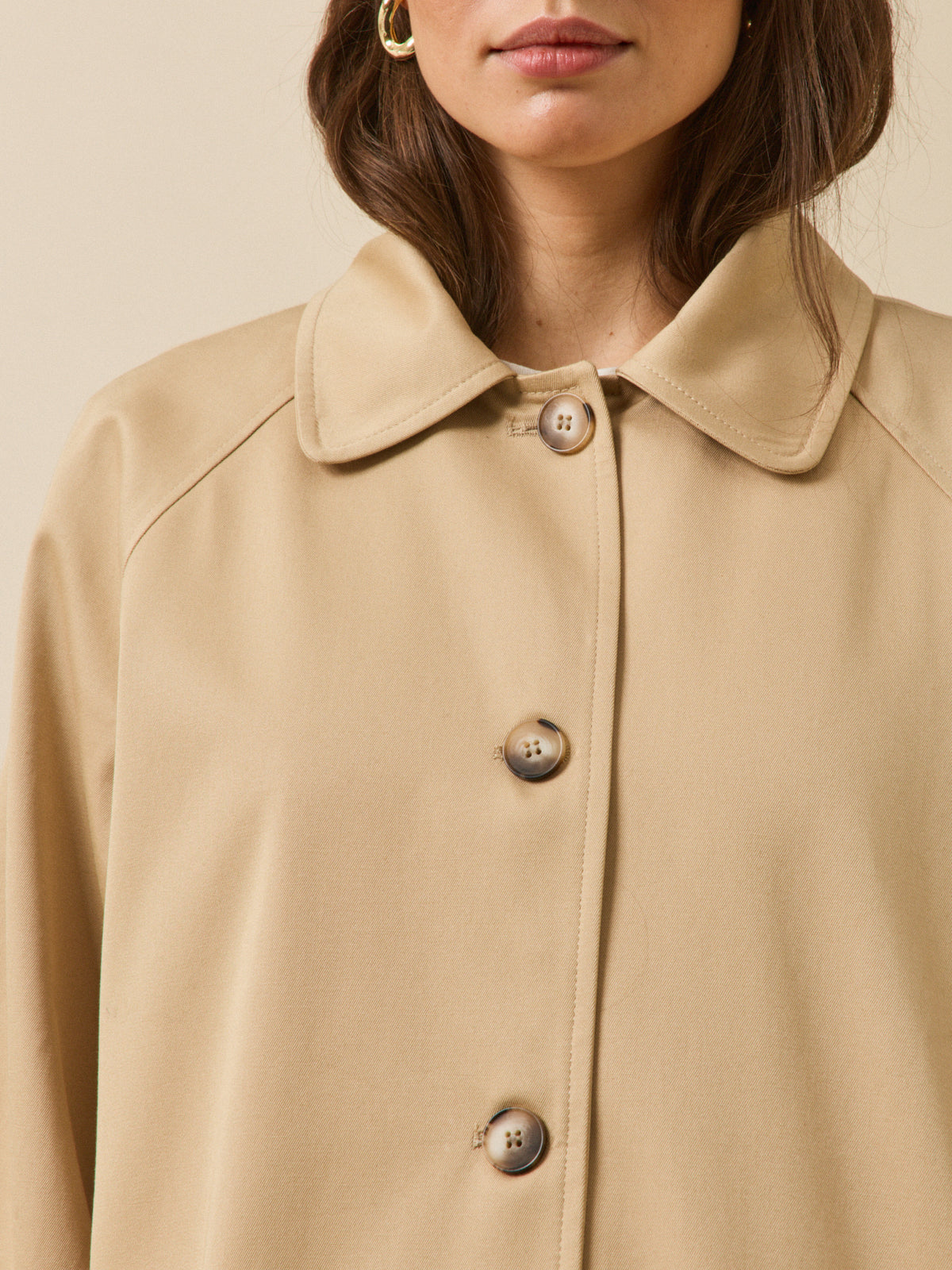Trench long coton biologique femme