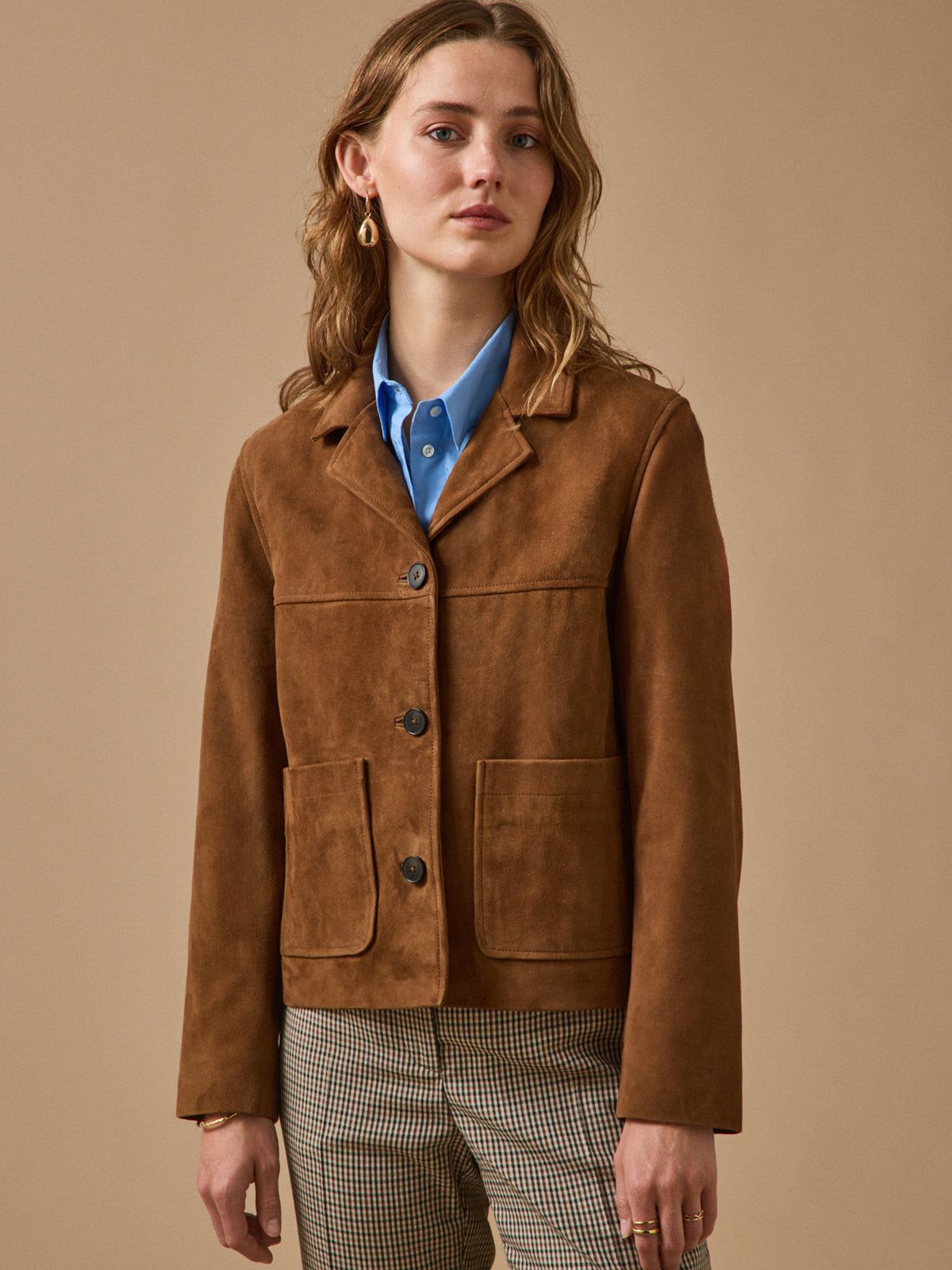 Veste cuir femme