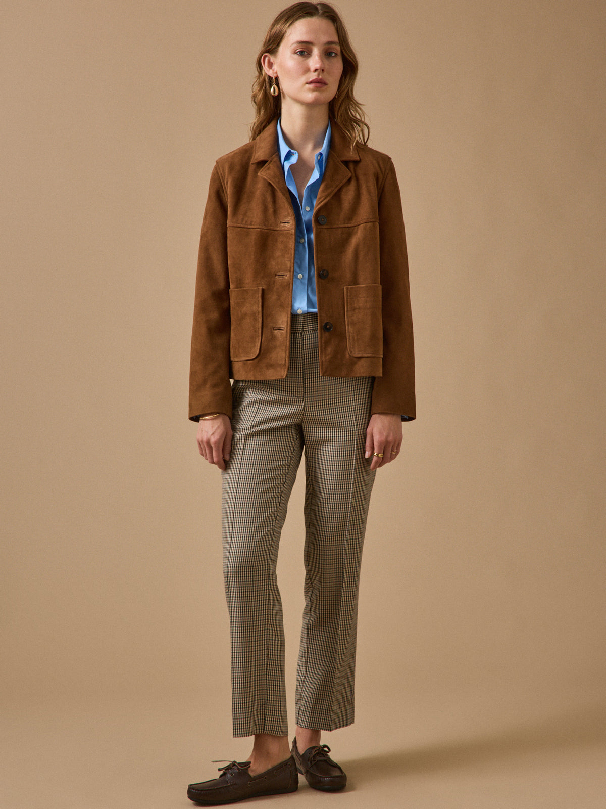 Veste cuir femme