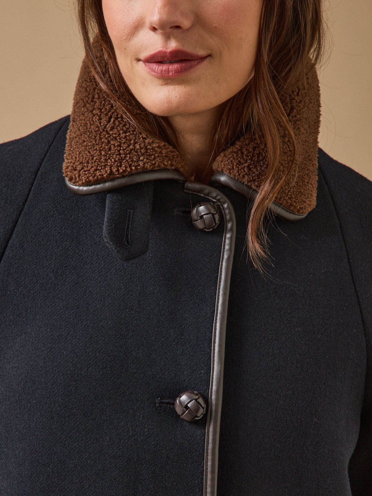 Manteau gansé intérieur sherpa femme