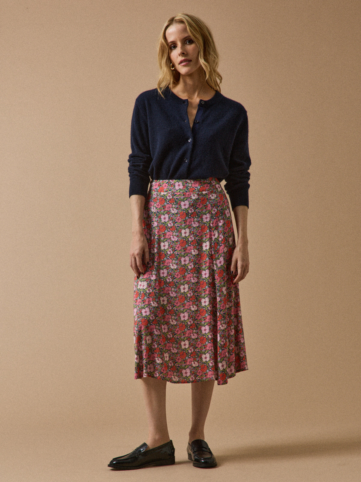 Jupe mi-longue femme tissu Liberty - Limited Collection