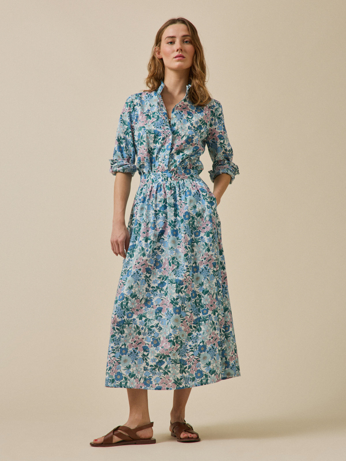 Jupe longue femme tissu Liberty - Limited Collection