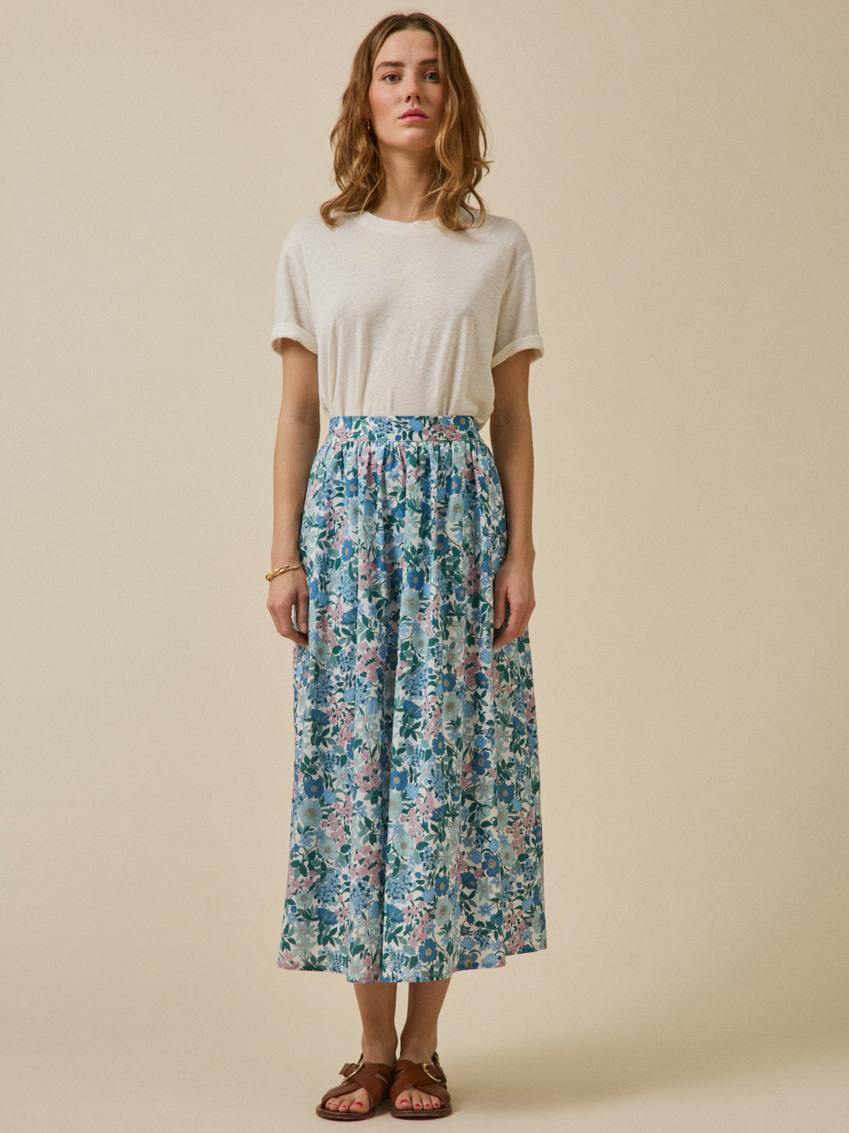 Jupe longue femme tissu Liberty - Limited Collection