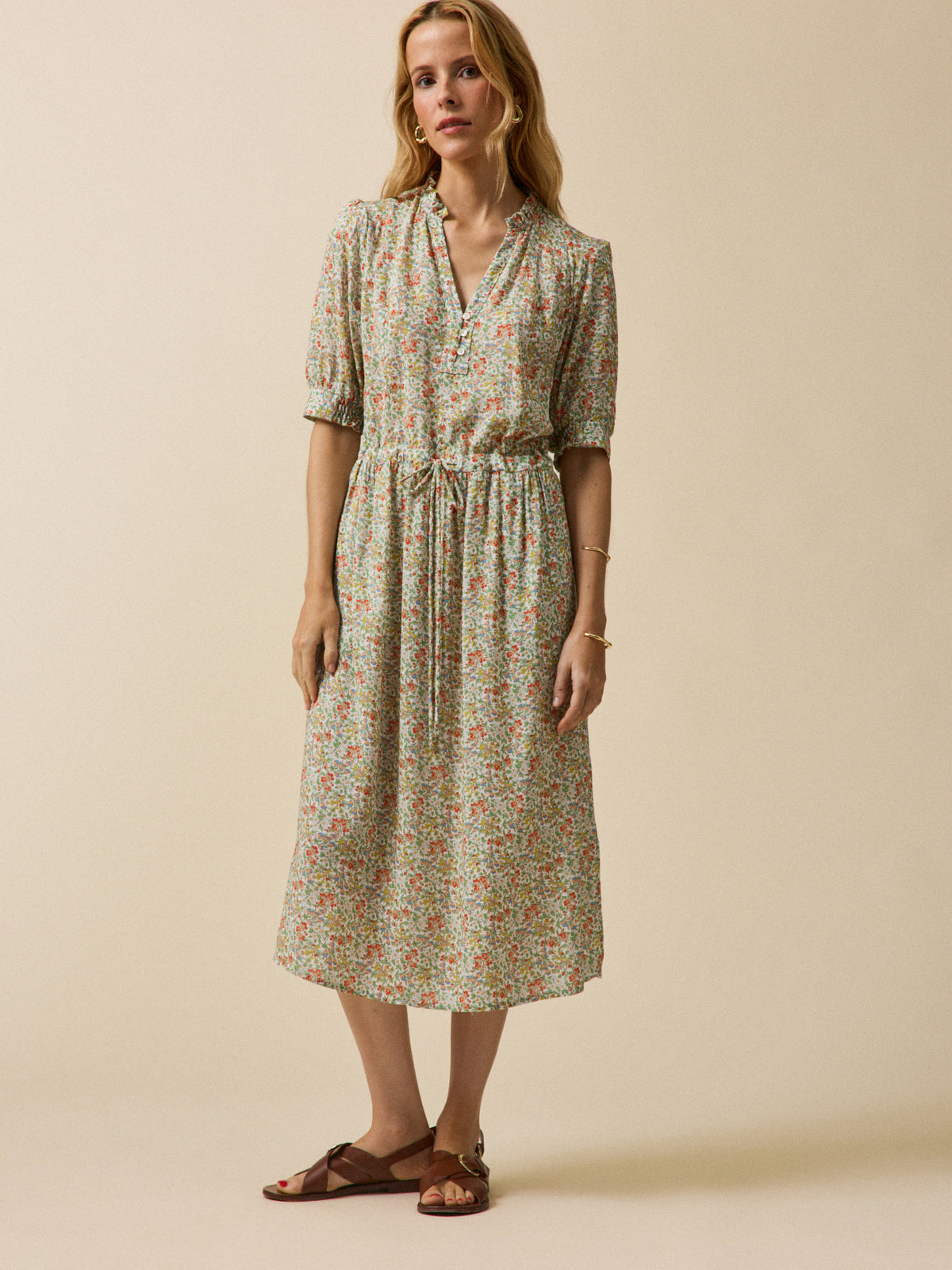 Robe longue femme tissu Liberty - Limited Collection
