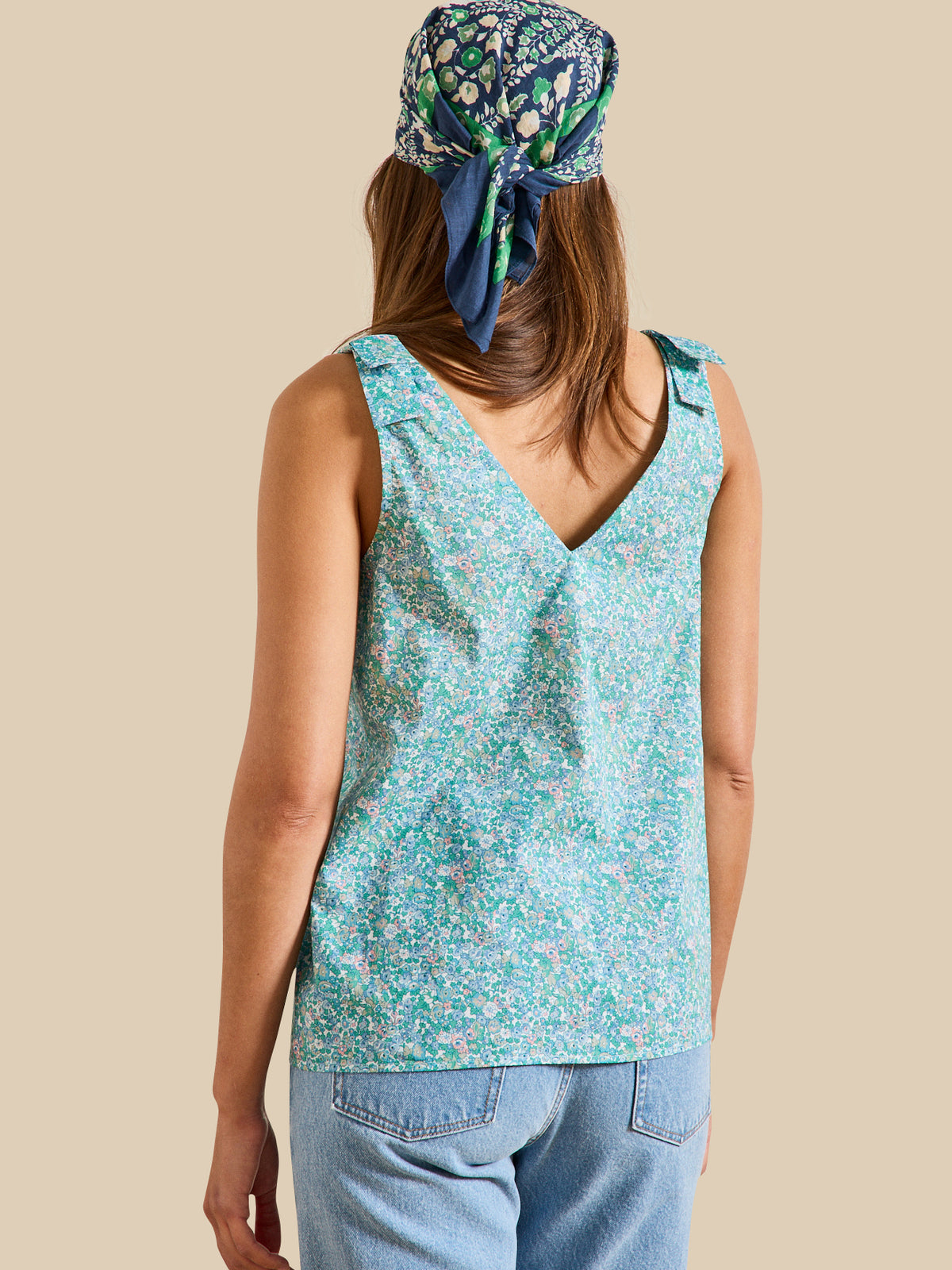 Top sans manches femme tissu Liberty - Limited Collection
