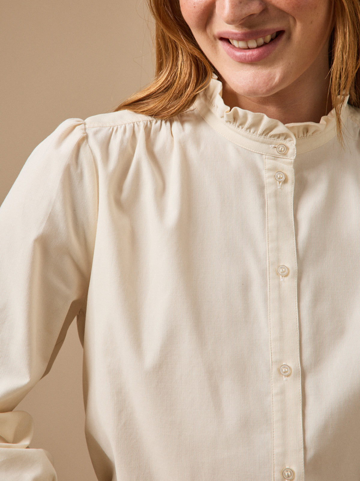 Chemise femme velours babycord Émilie