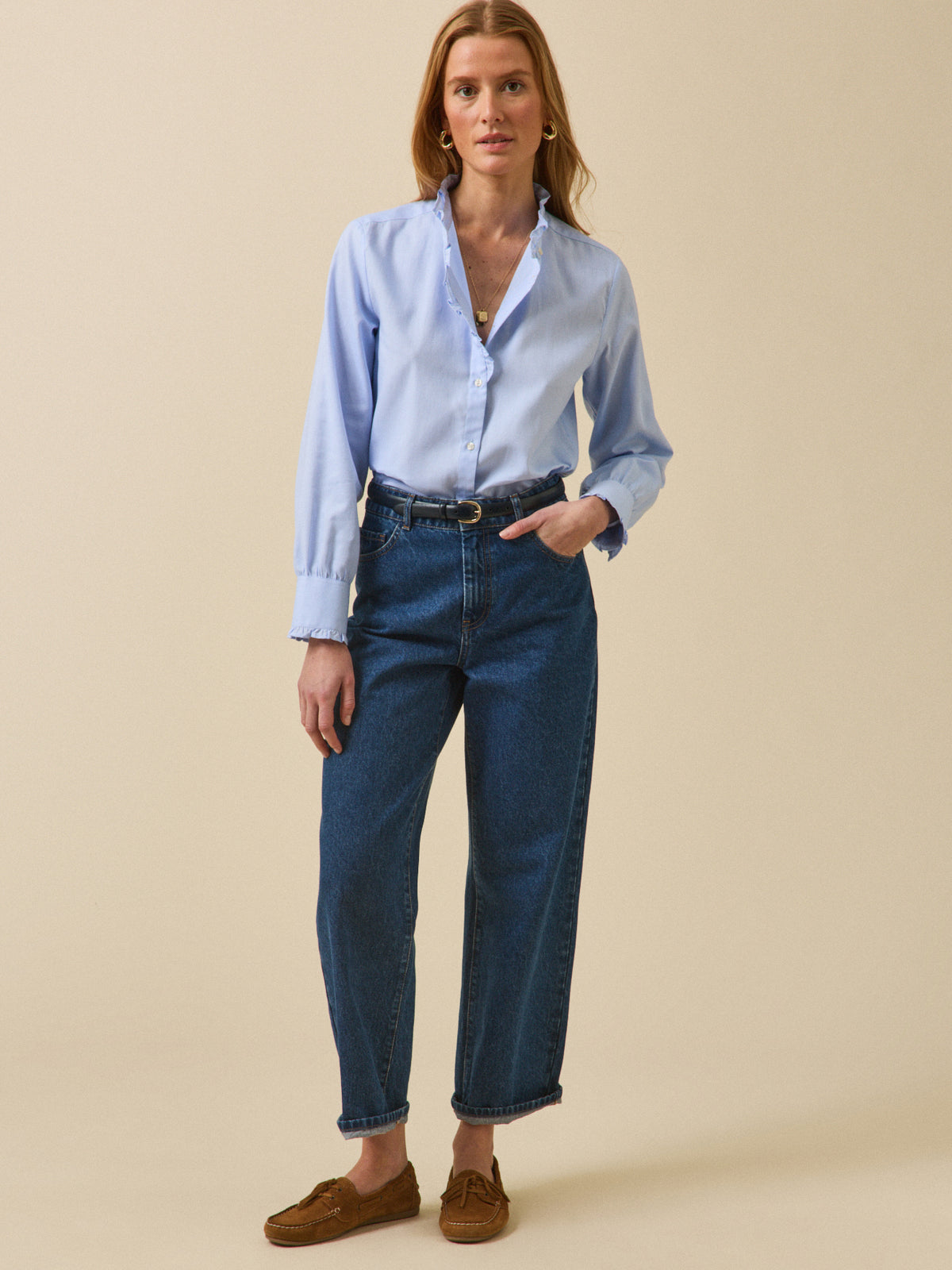 Chemise femme oxford coton biologique Émilie