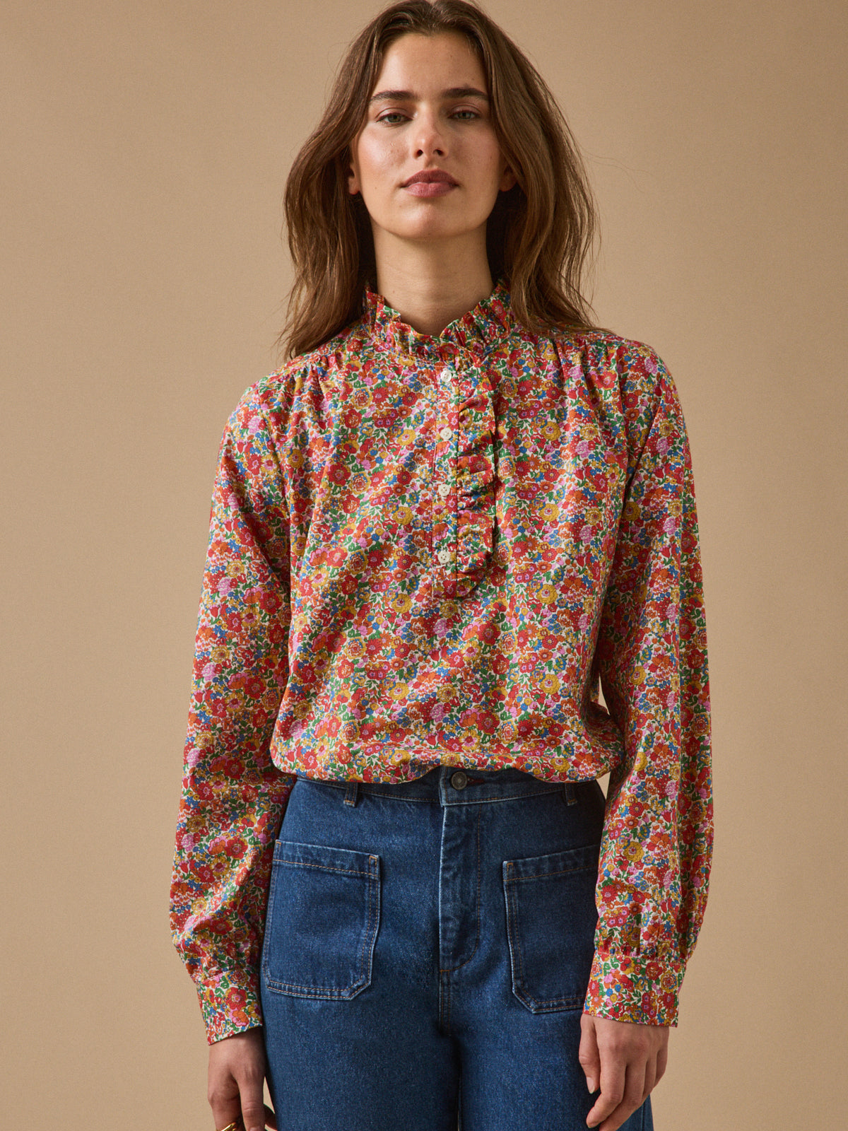 Blouse femme tissu Liberty - Coupe Noémie