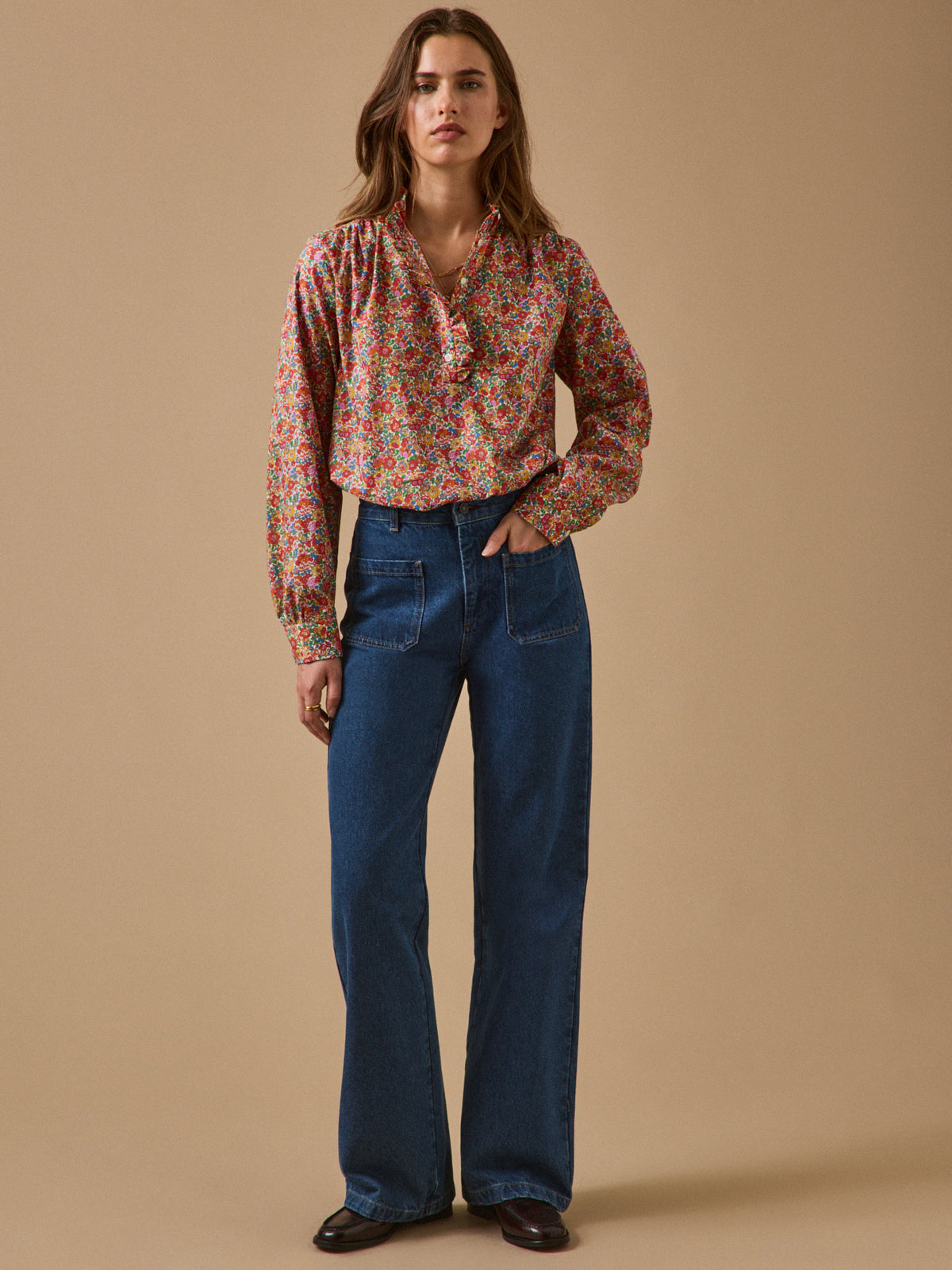 Blouse femme tissu Liberty - Coupe Noémie