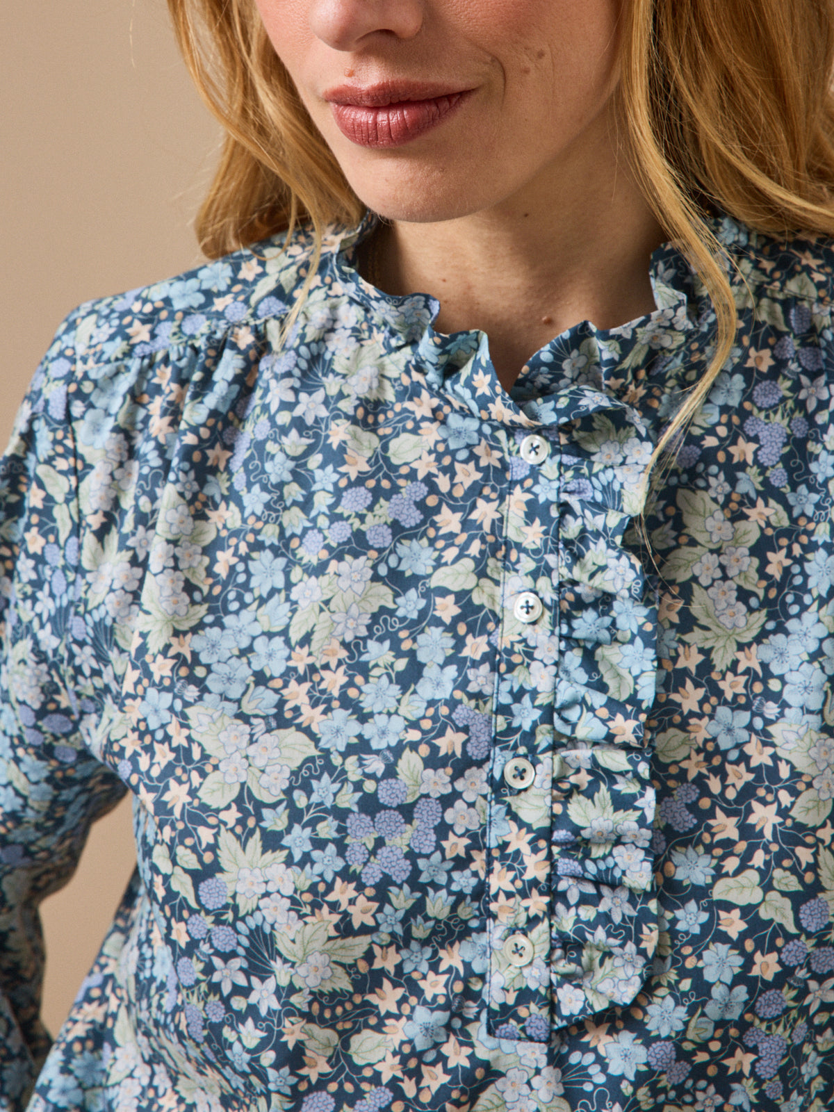 Blouse femme tissu Liberty - Coupe Noémie