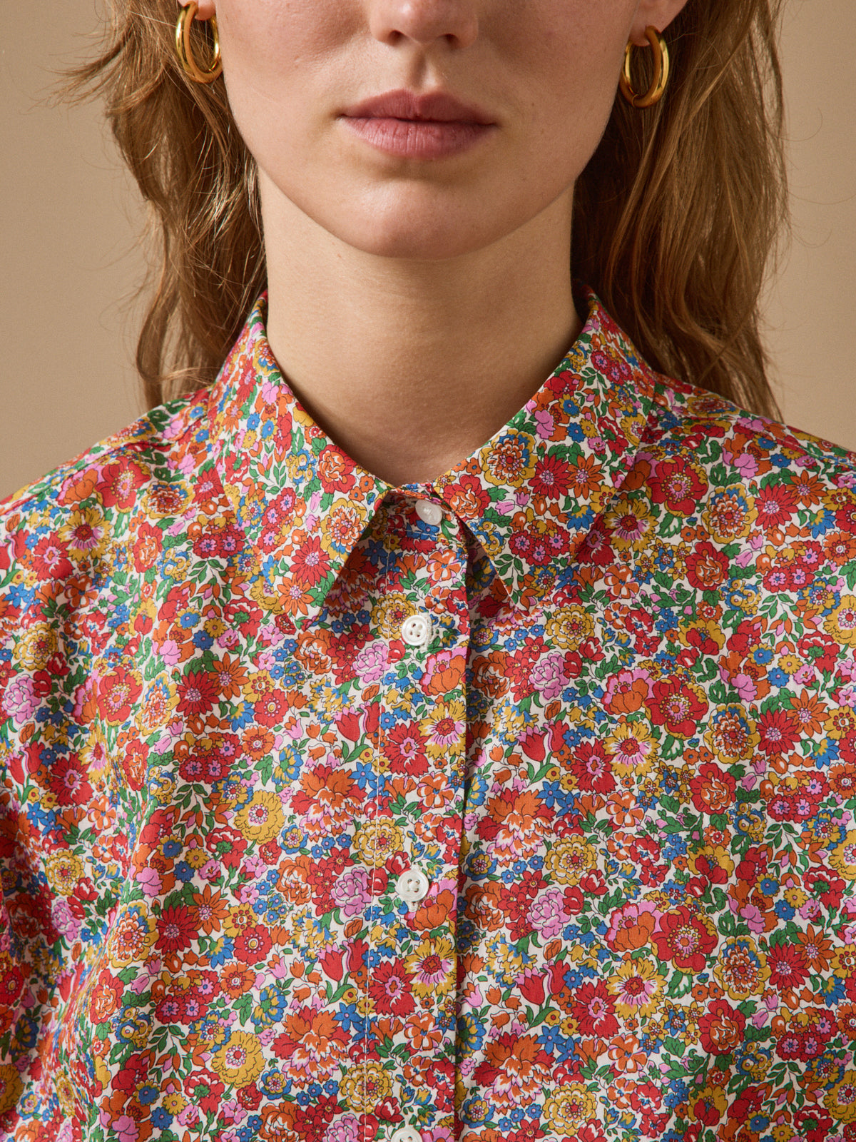 Chemise femme tissu Liberty - Coupe Gaby