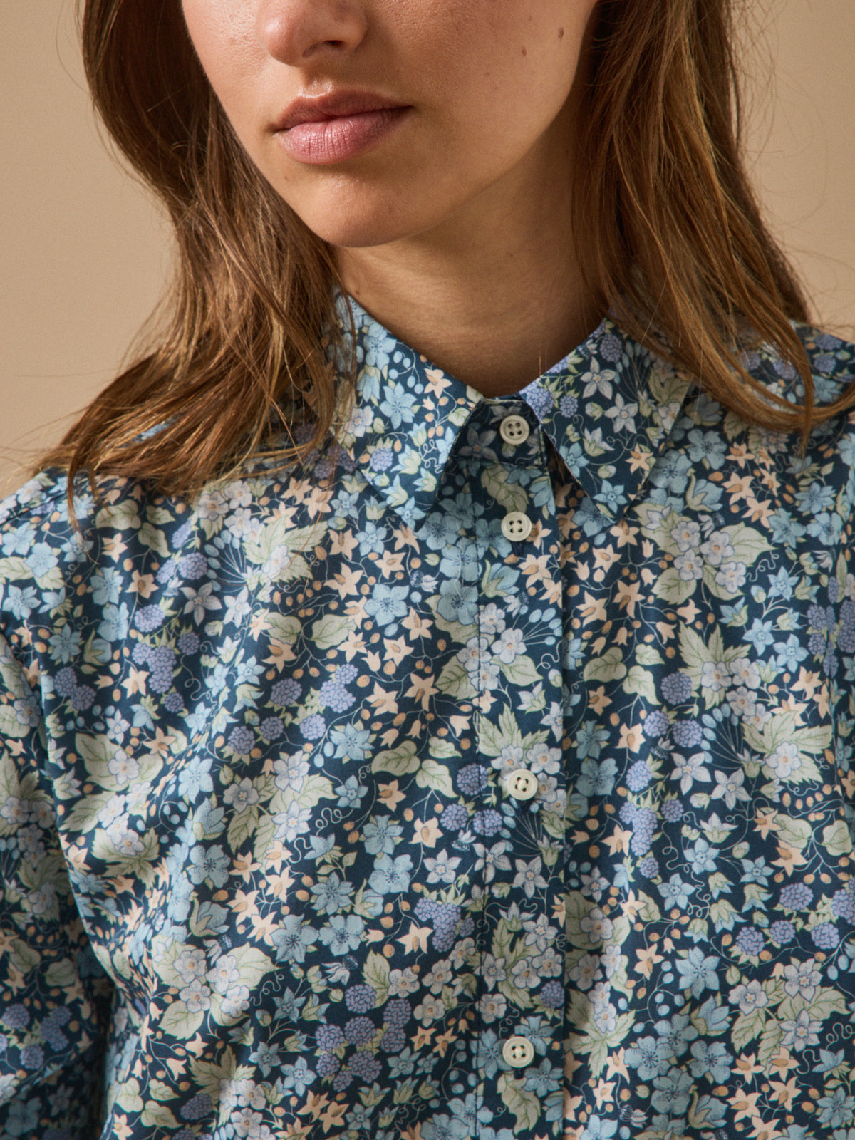 Chemise femme tissu Liberty - Coupe Gaby
