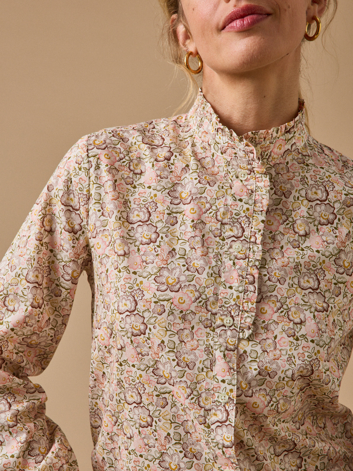 Blouse femme tissu Liberty - Coupe Émilie