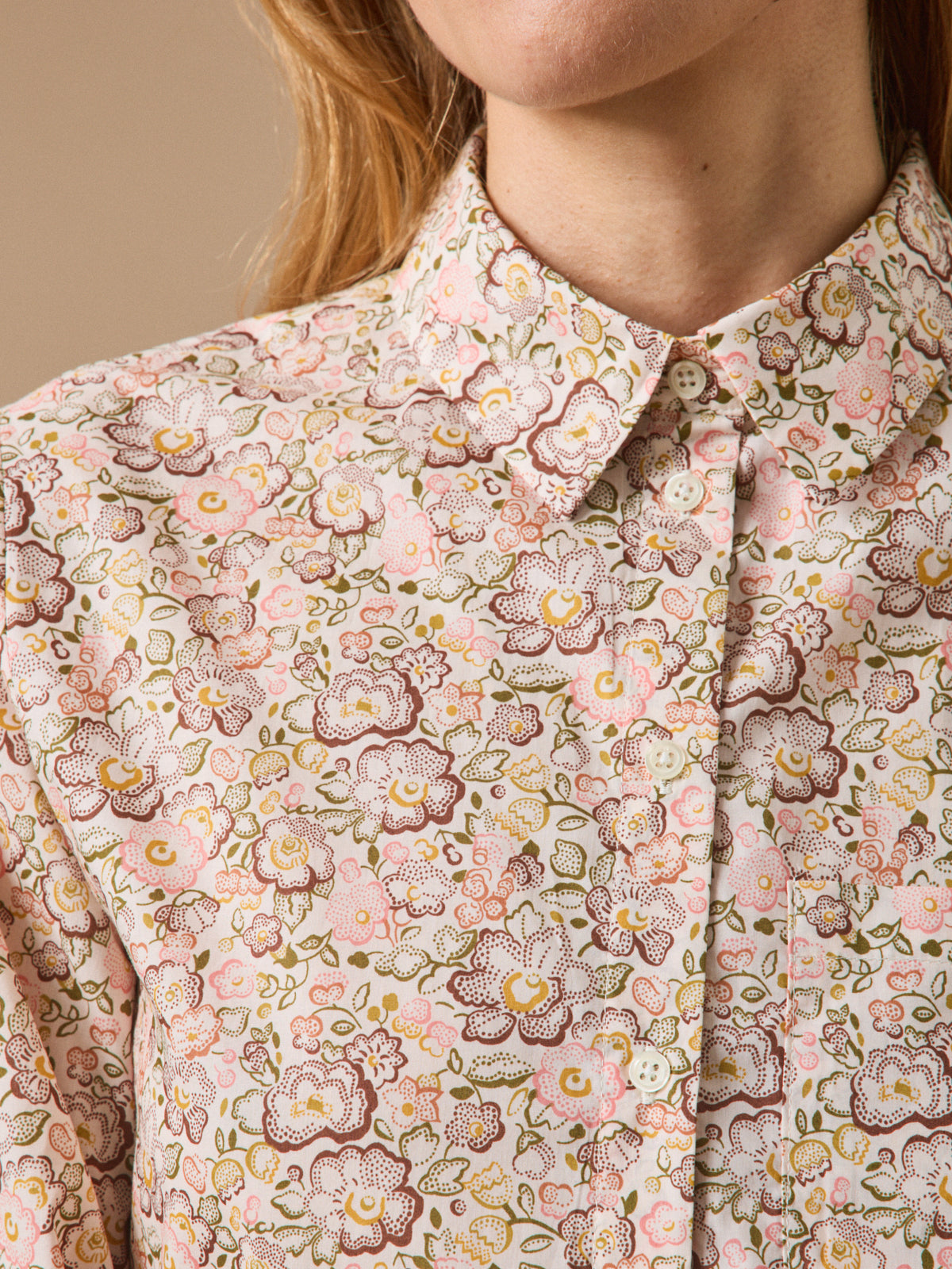 Chemise femme tissu Liberty - Coupe Jane