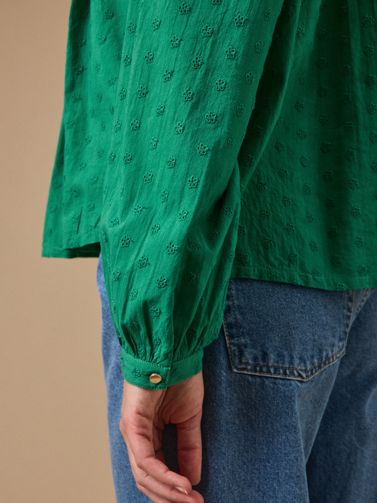 Blouse femme broderie anglaise