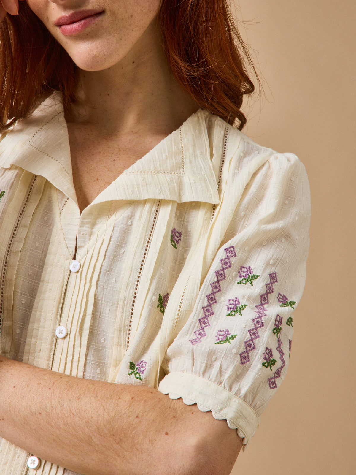 Blouse brodée Femme - CYRILLUS X EMILE & IDA