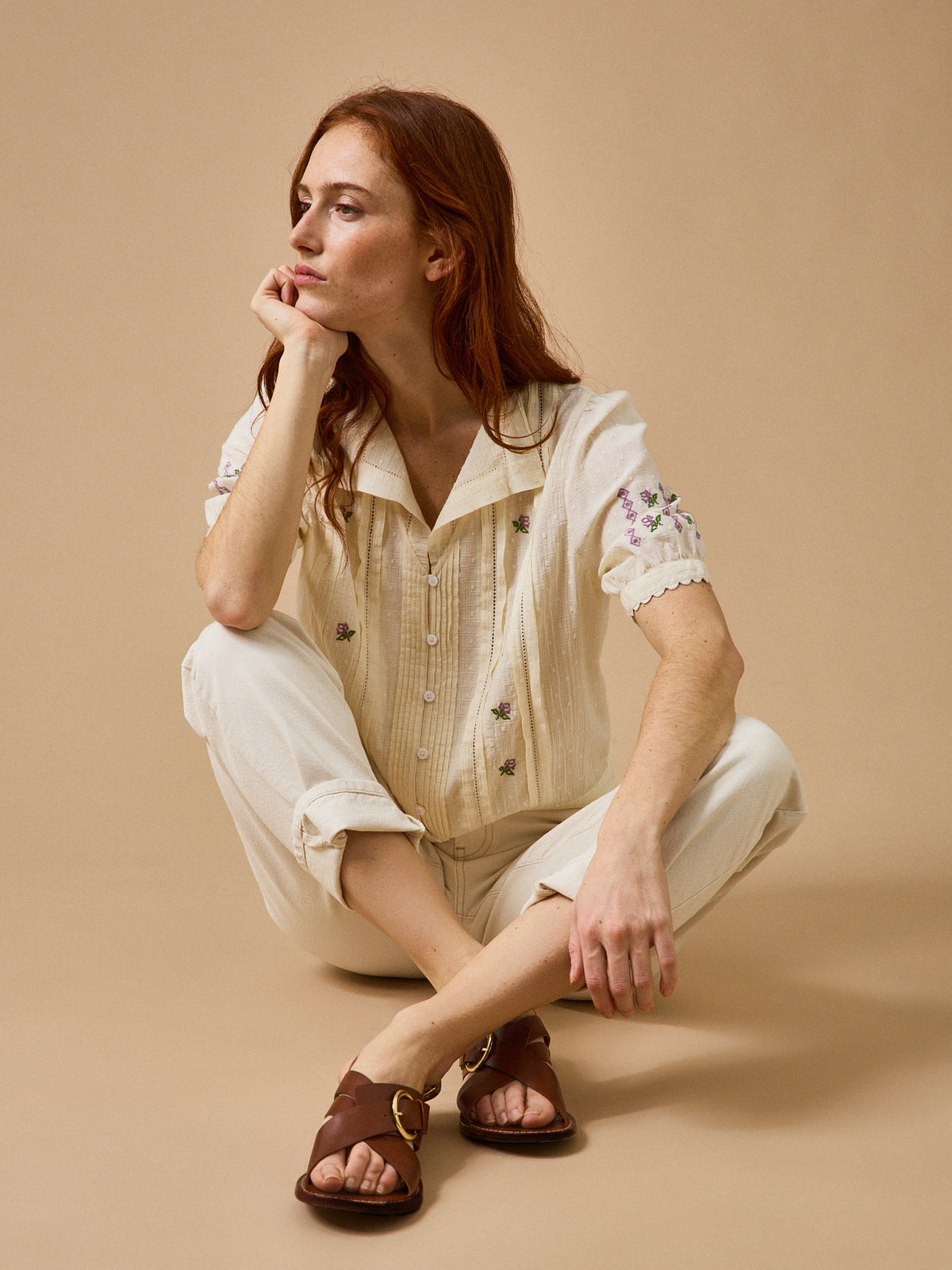 Blouse brodée Femme - CYRILLUS X EMILE & IDA