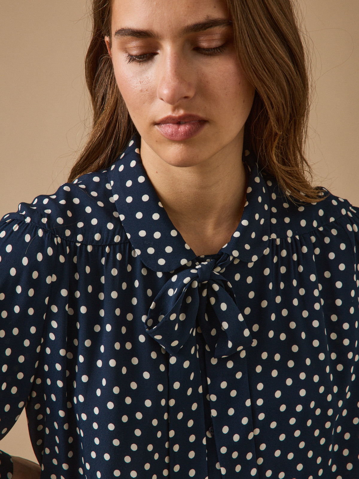 Chemise femme imprimé pois