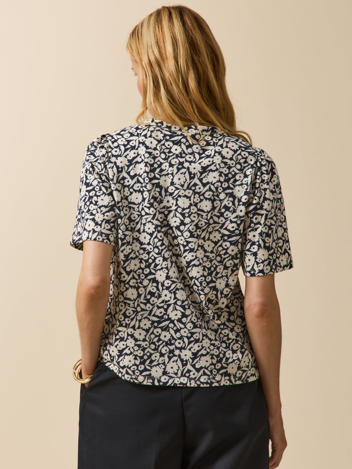T-shirt femme coton biologique imprimé Ikat