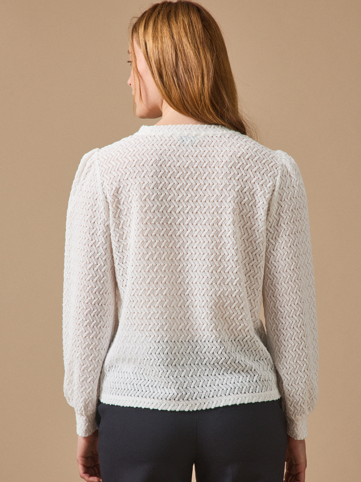 T-shirt jacquard femme