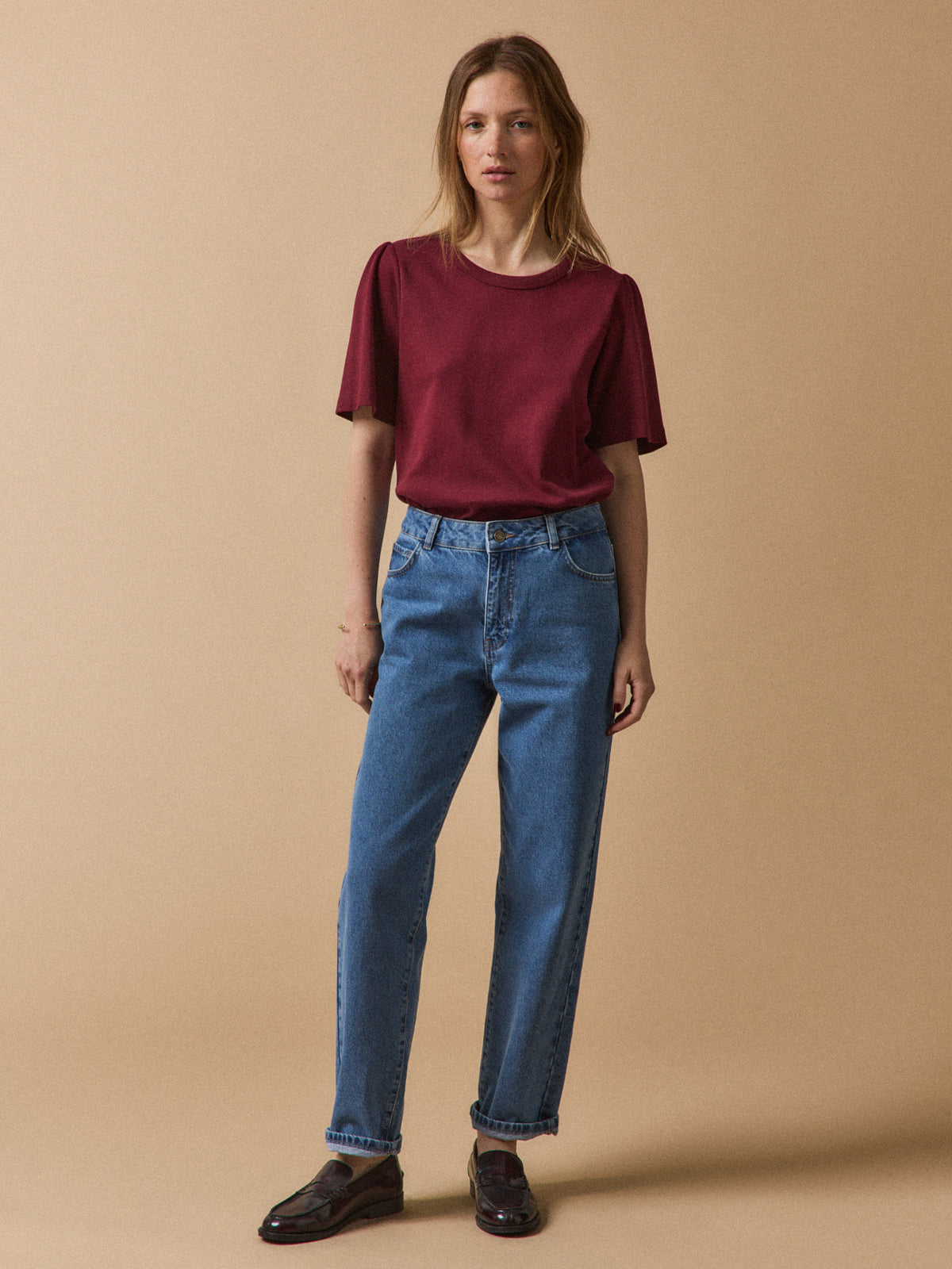 T-shirt manches courtes femme coton biologique