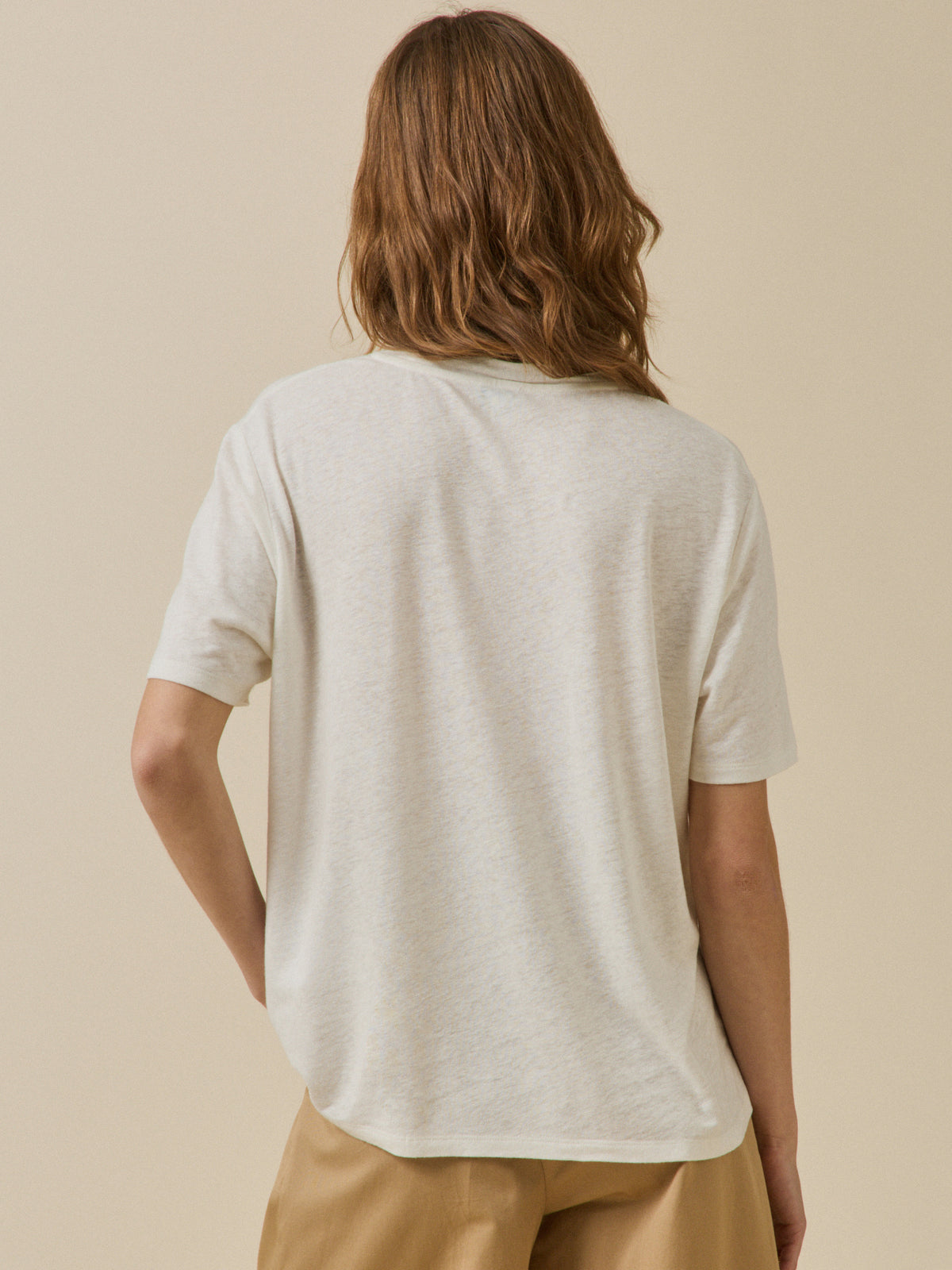 T-shirt lin et viscose femme