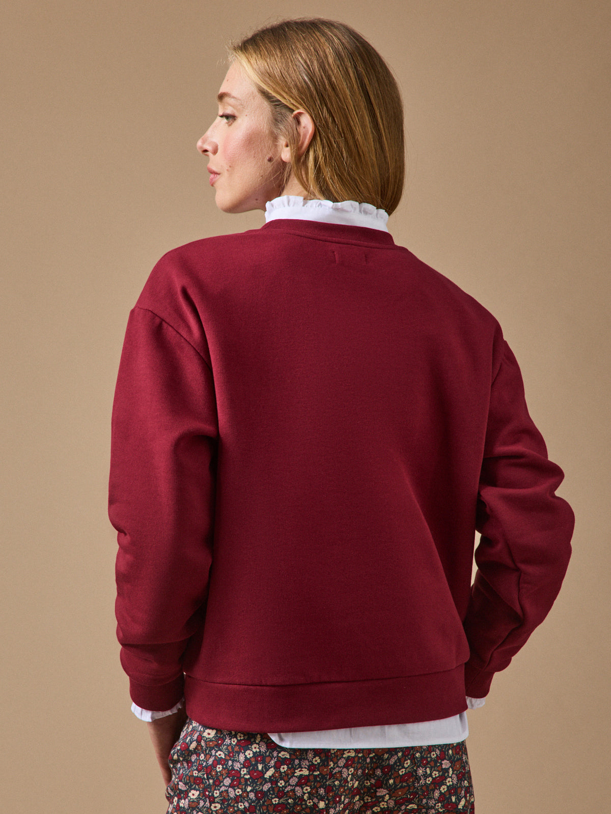 Sweat motif femme coton biologique