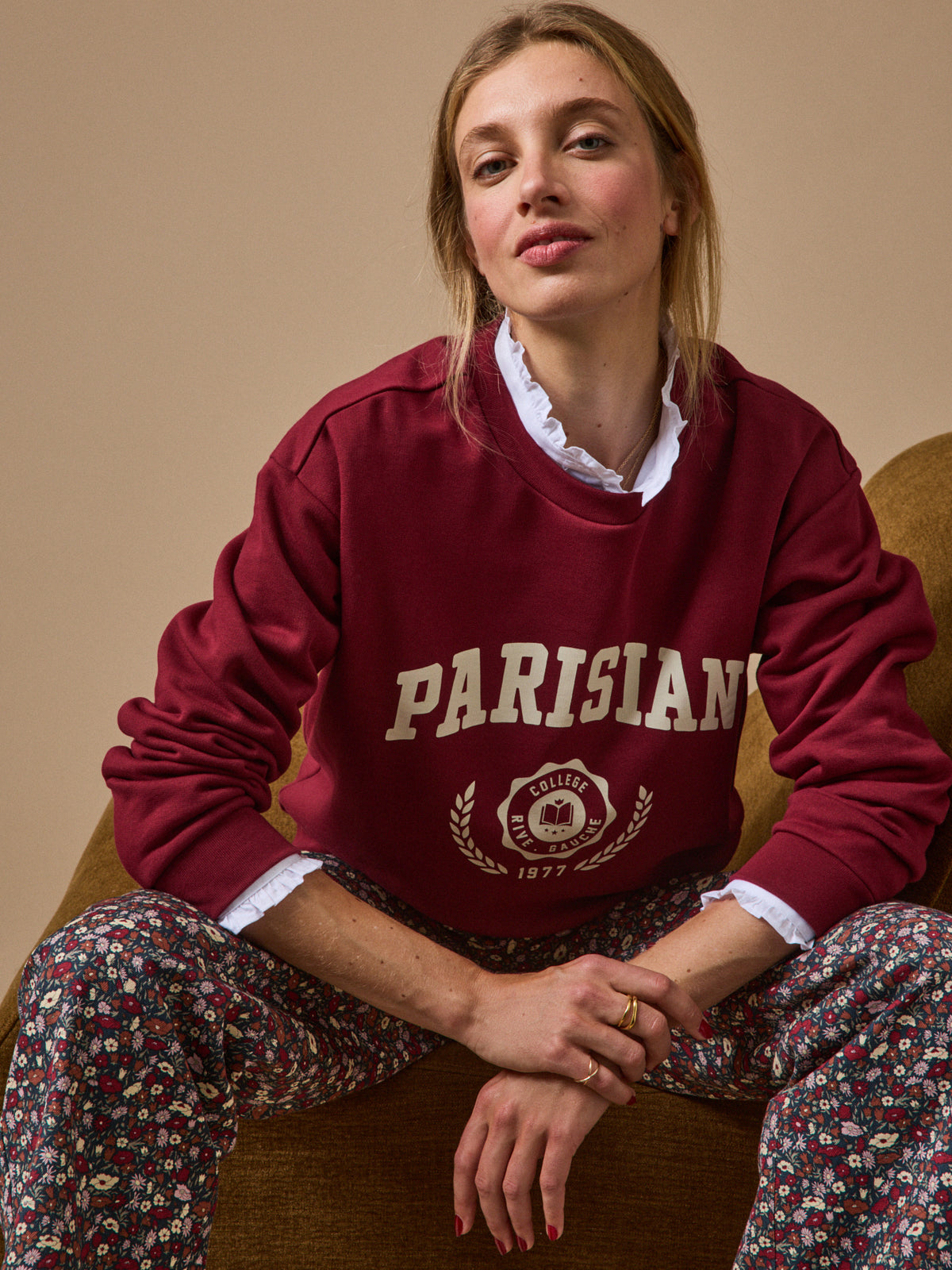 Sweat motif femme coton biologique