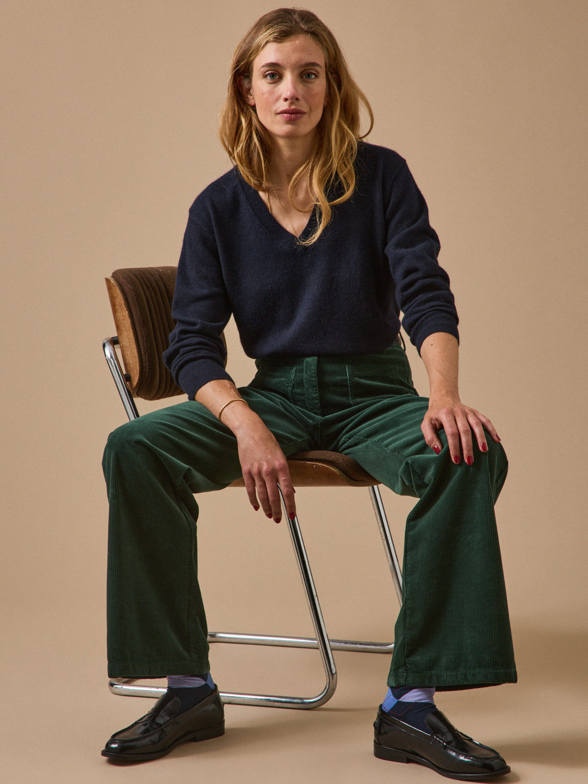 Pull col V femme - Collection Cachemire