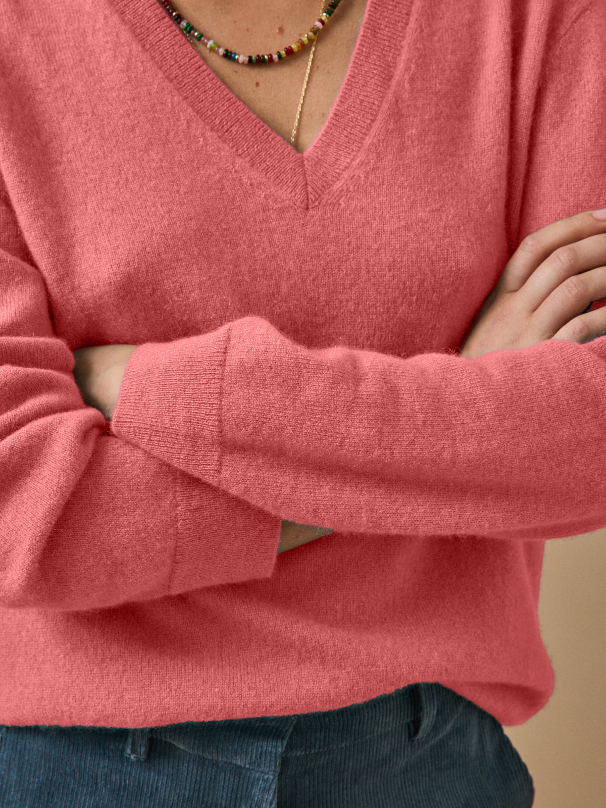 Pull col V femme - Collection Cachemire
