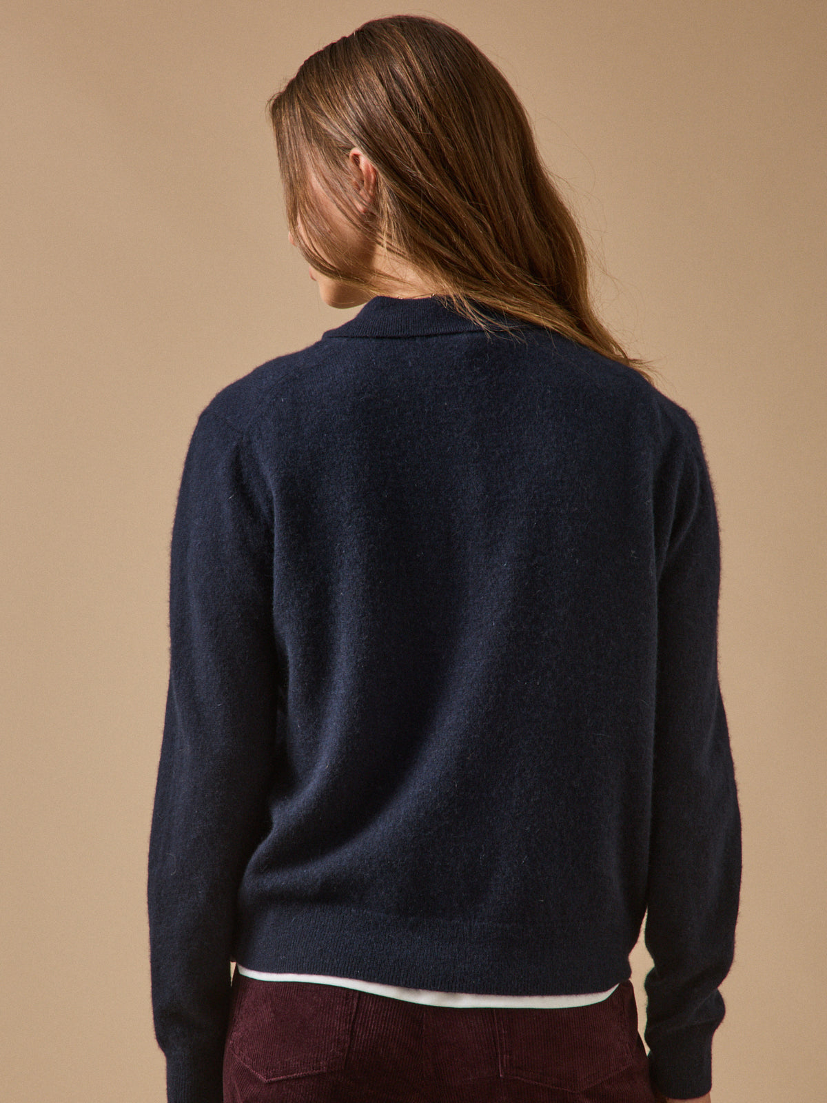 Pull col polo femme - Collection Cachemire