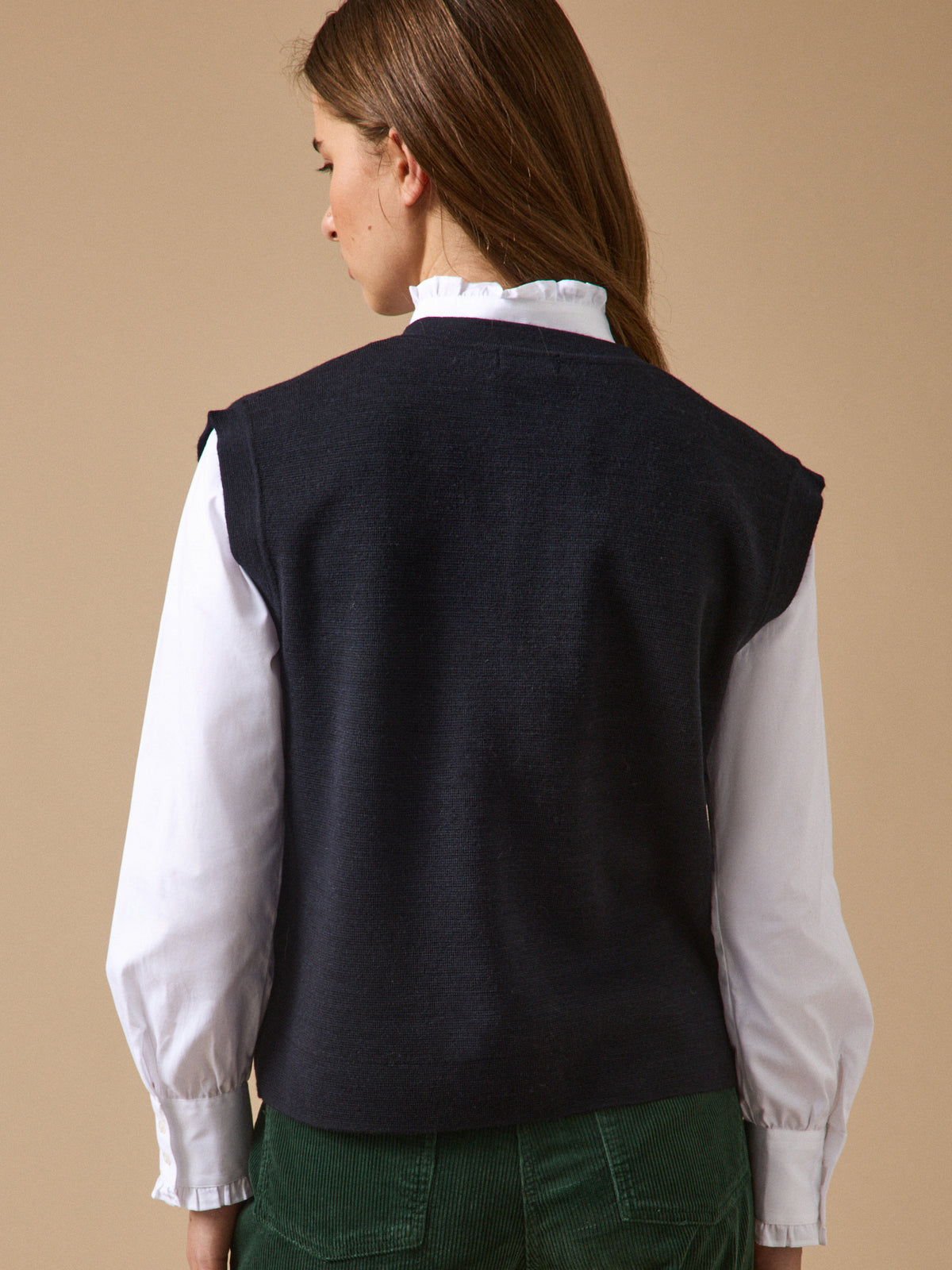 Gilet sans manches maille milano femme