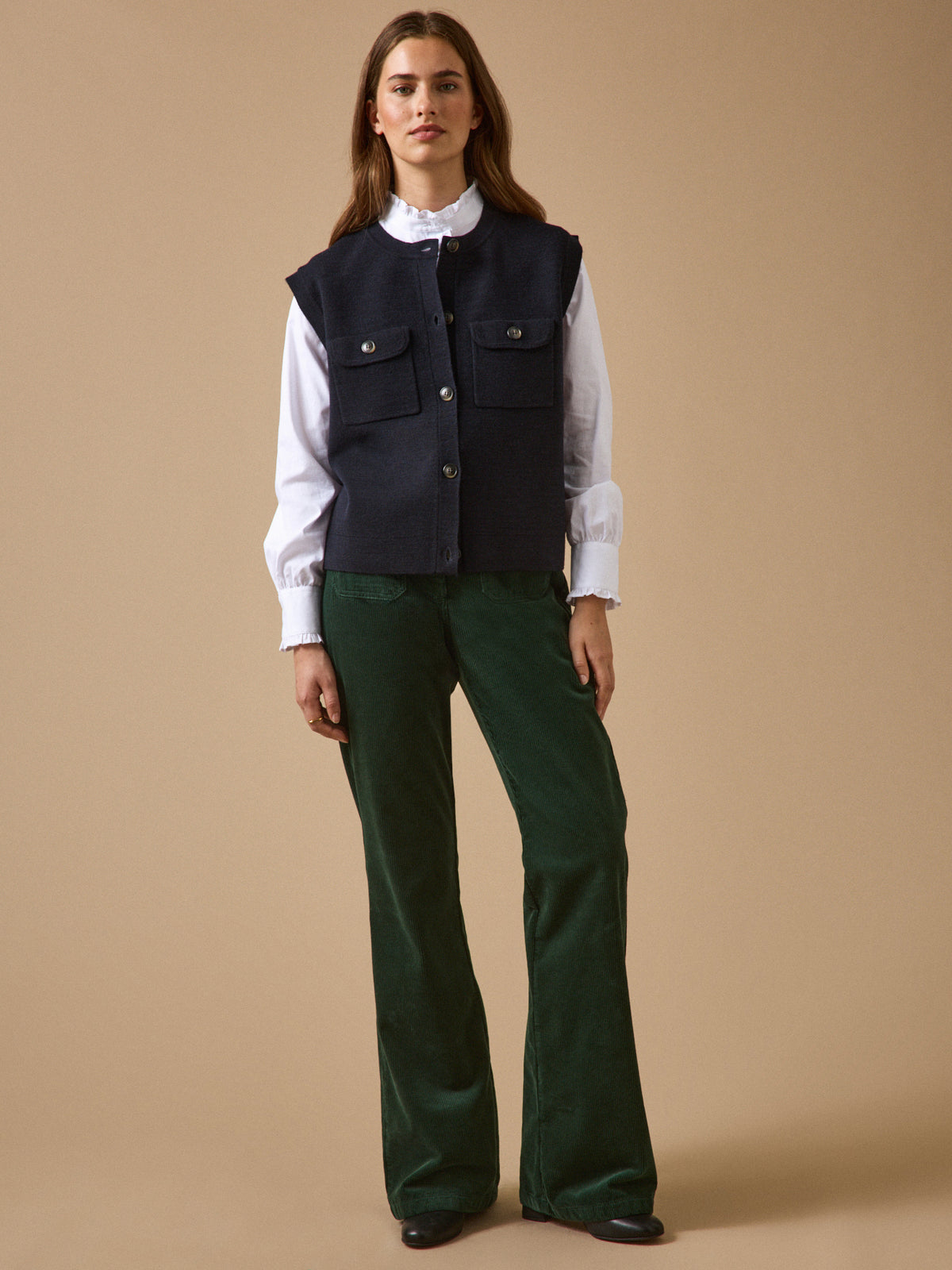 Gilet sans manches maille milano femme