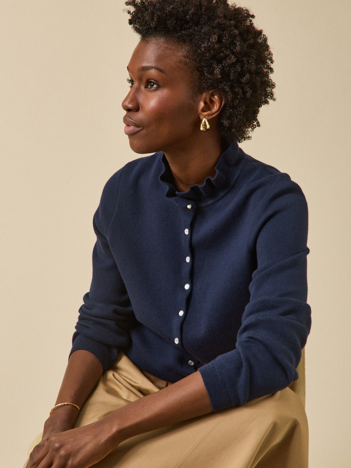 Gilet femme coton biologique et cachemire