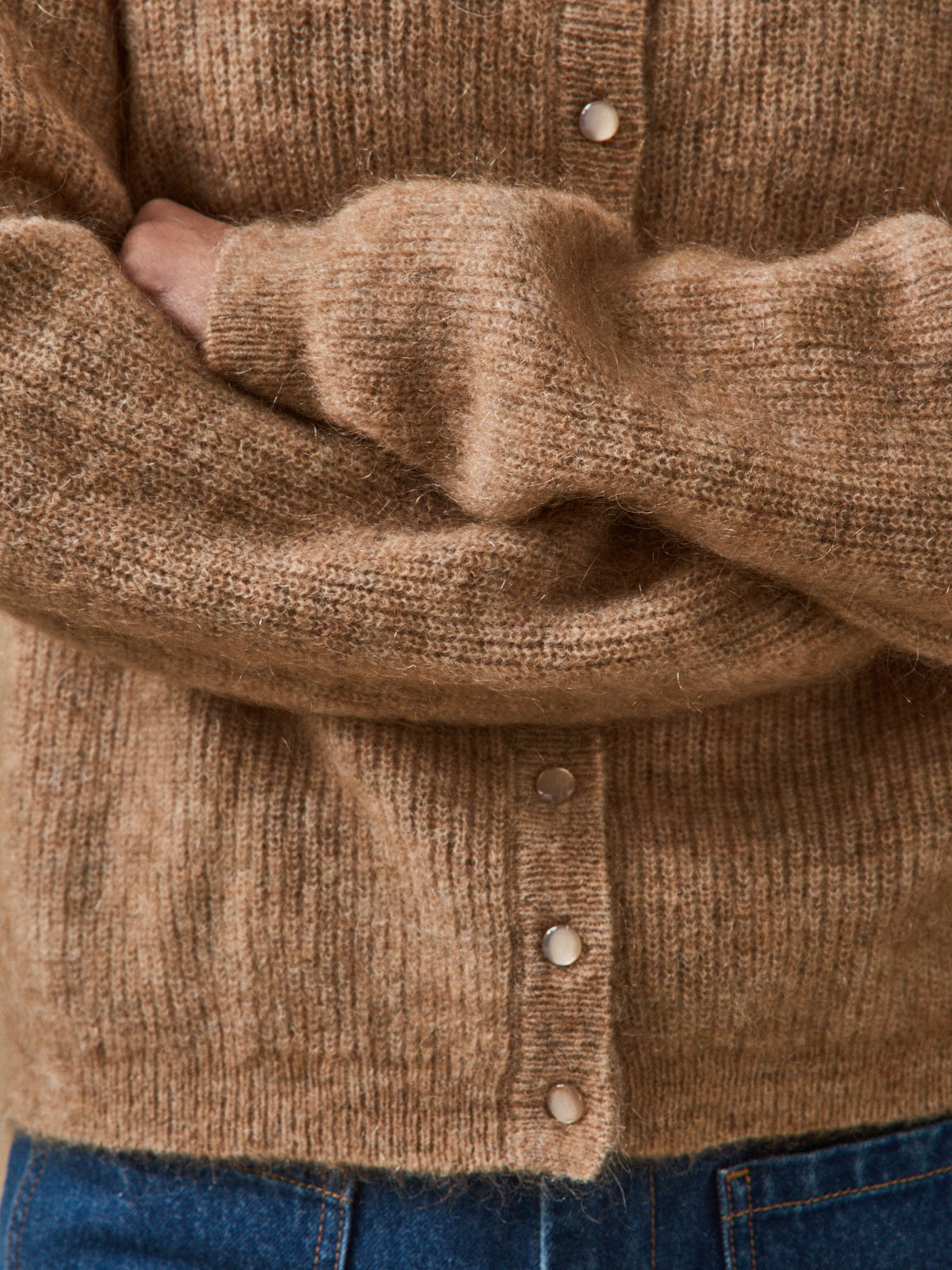 Gilet femme avec laine et mohair