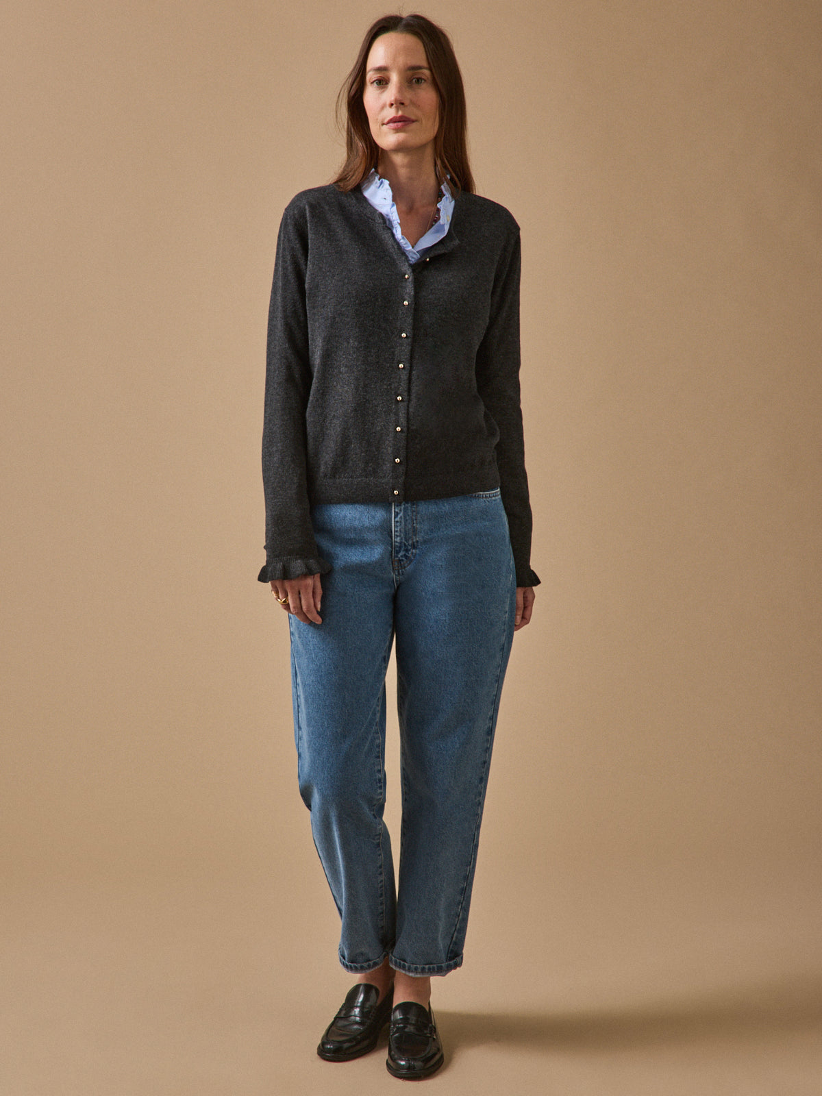 Gilet femme coton biologique et laine RWS*