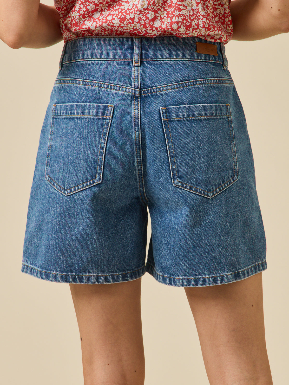 Short jean femme coton biologique