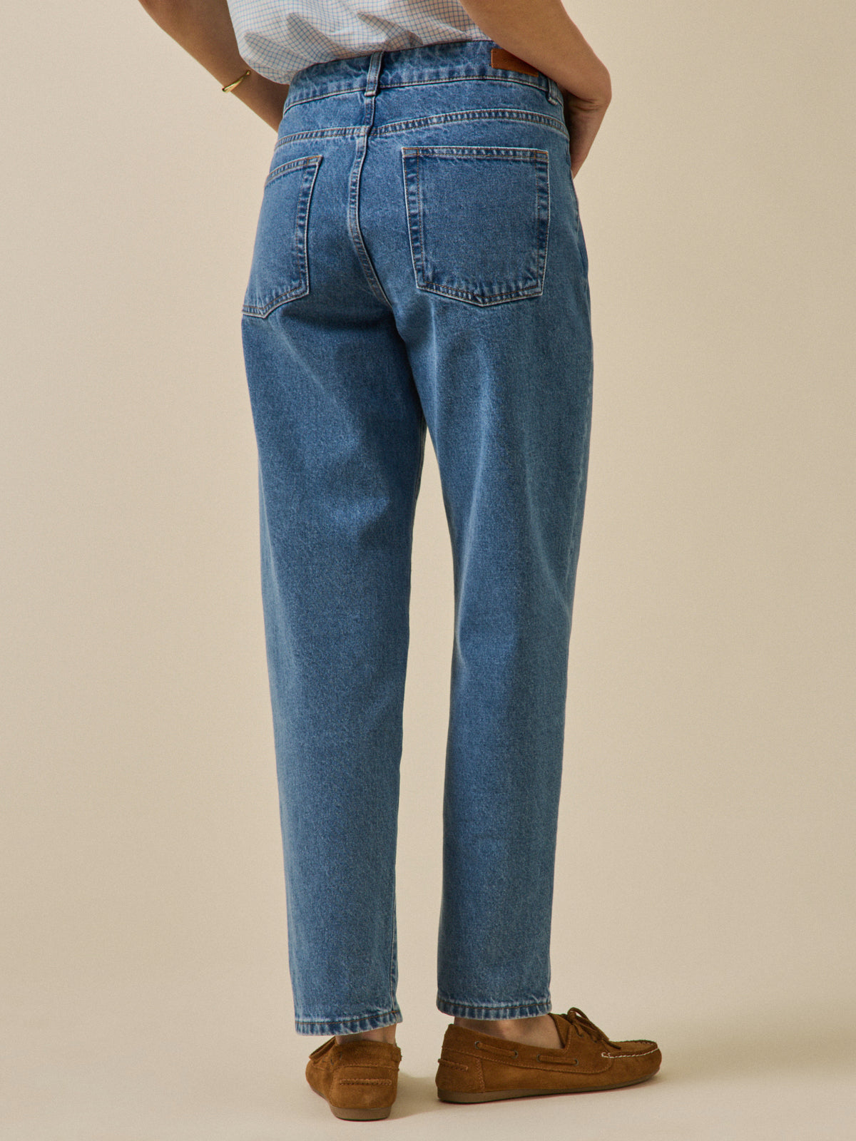 Jean mom femme Claire coton biologique