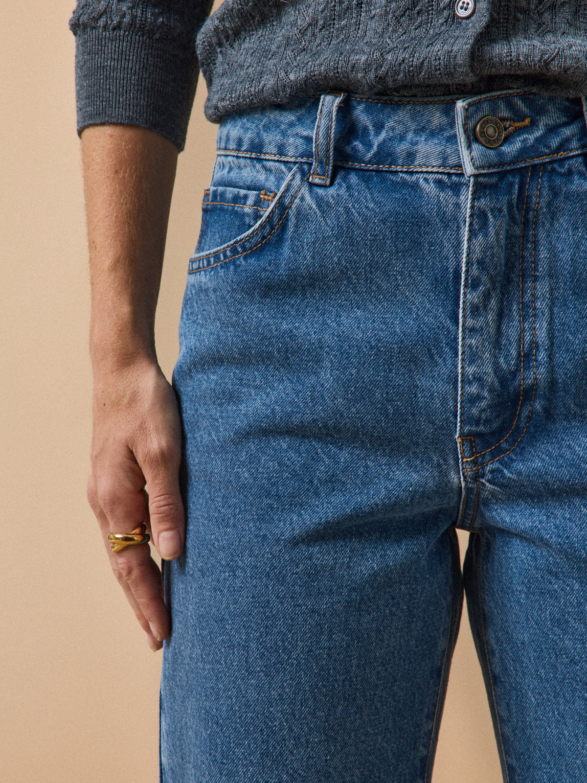 Jean mom femme Claire coton biologique