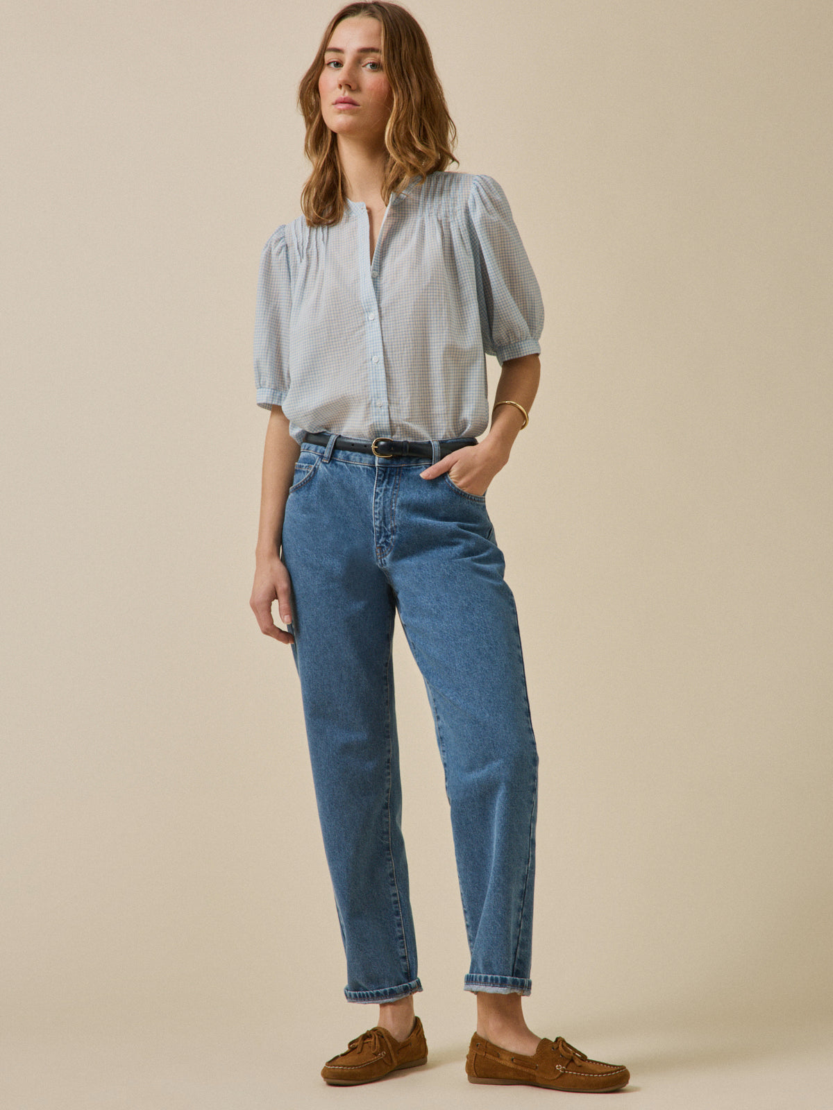 Jean mom femme Claire coton biologique