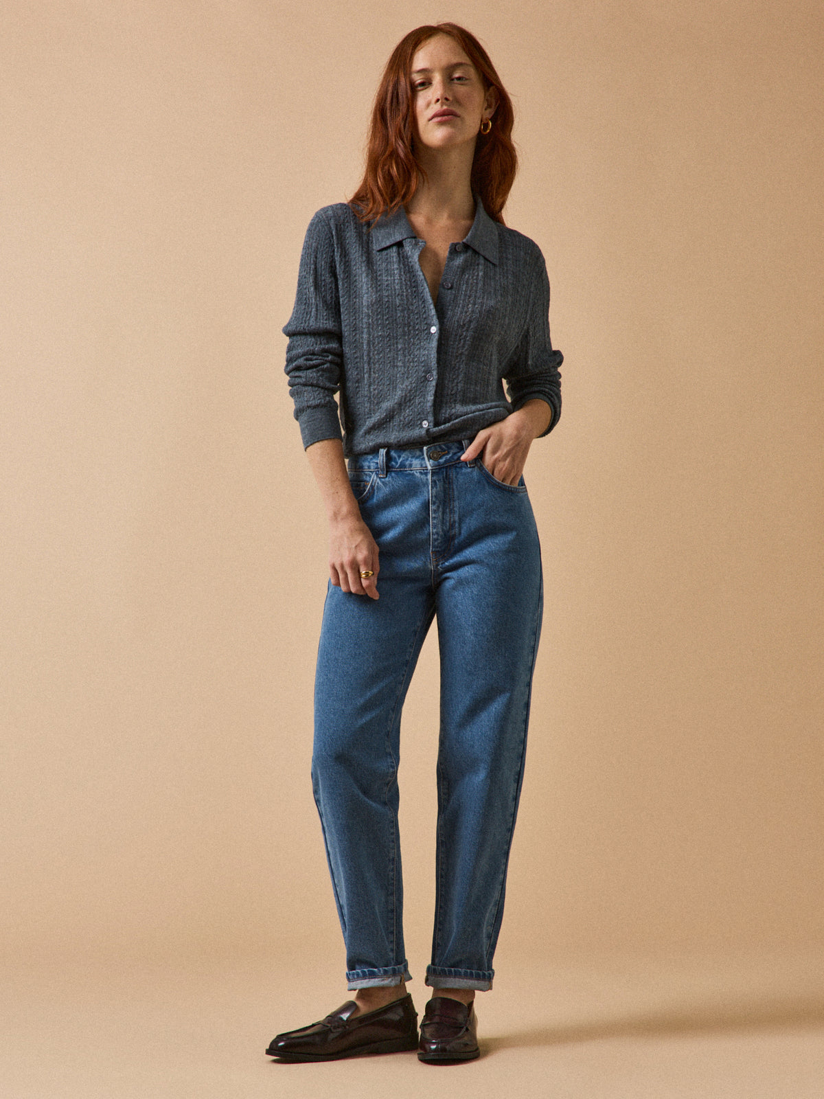 Jean mom femme Claire coton biologique