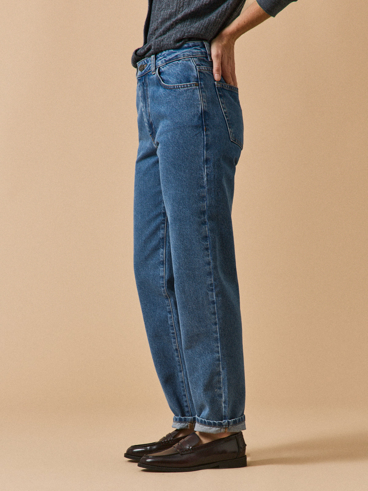 Jean mom femme Claire coton biologique