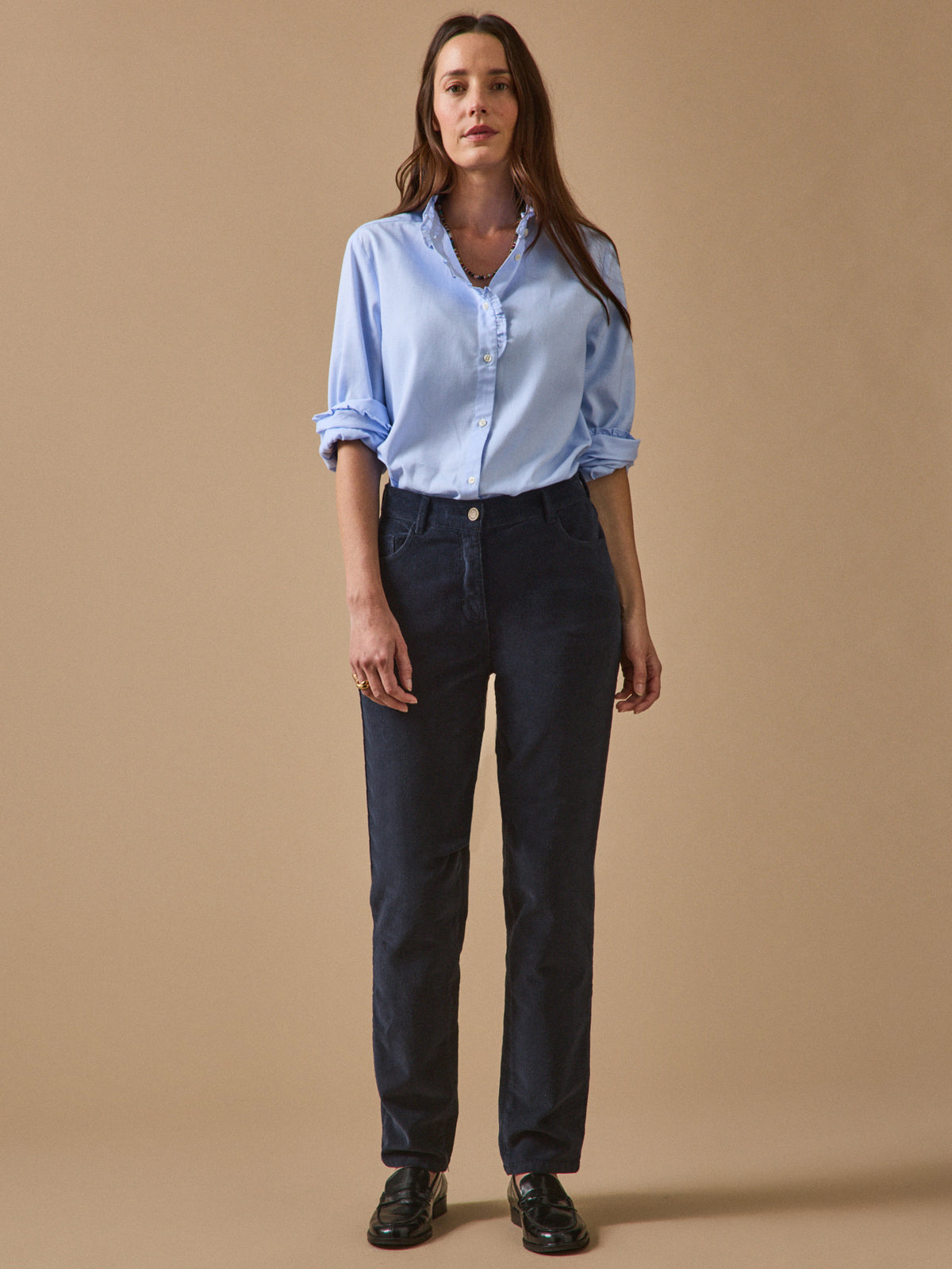 Pantalon slim velours milleraies femme Chloé