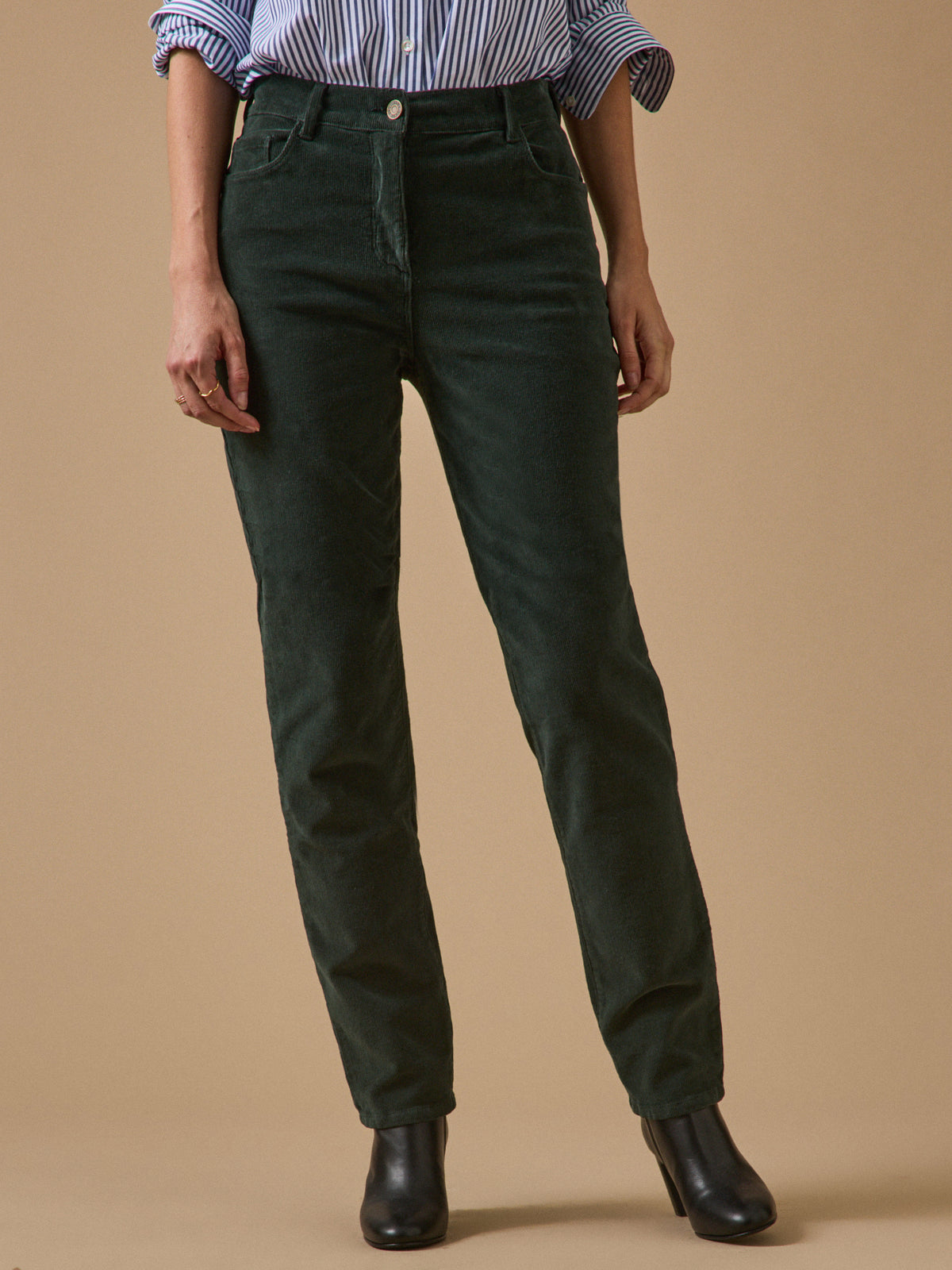 Pantalon slim velours milleraies femme Chloé