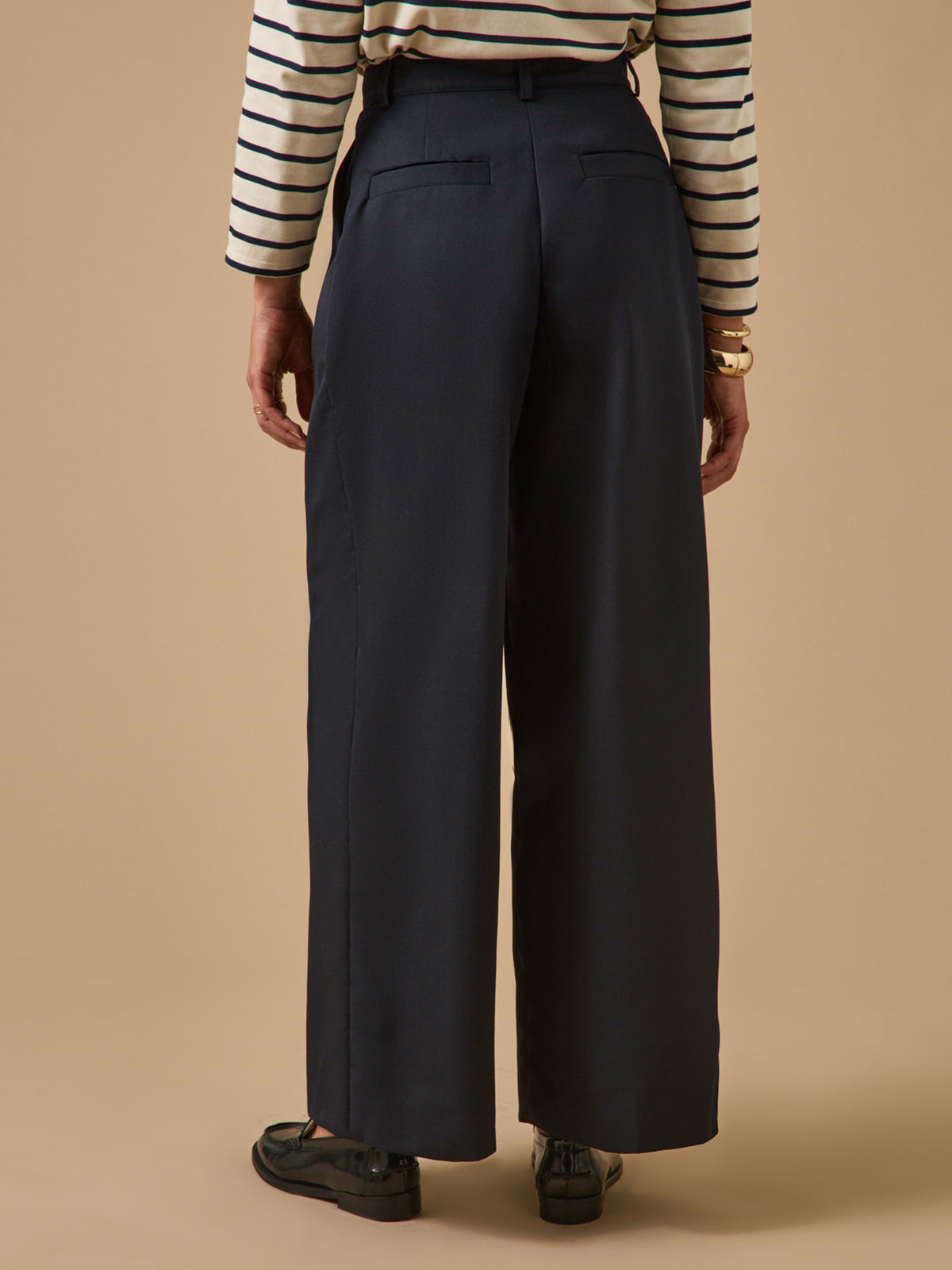 Pantalon large laine froide femme Agnès