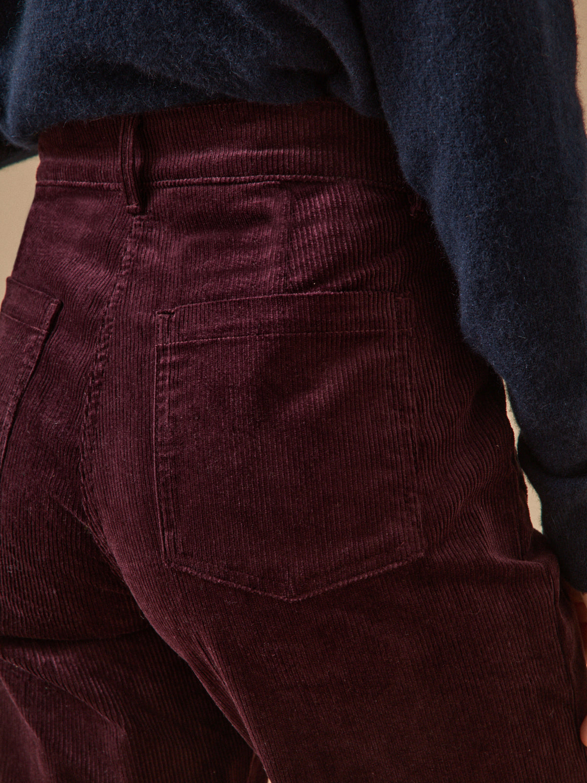 Pantalon flare femme Suzanne velours